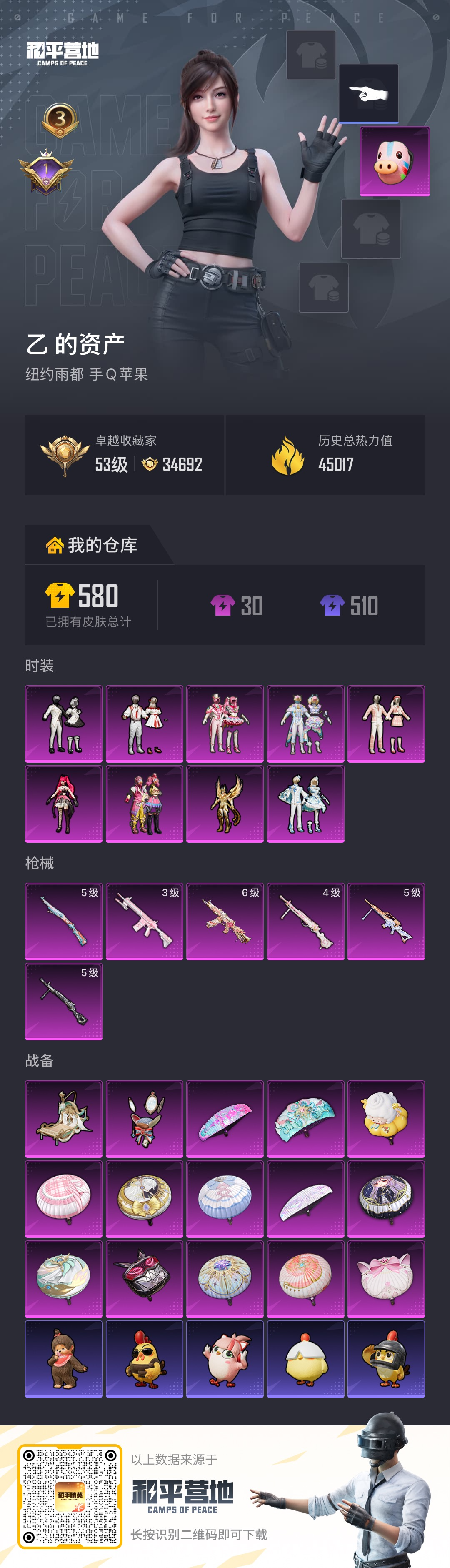 HPSJ4154109和平精英账号详情图2