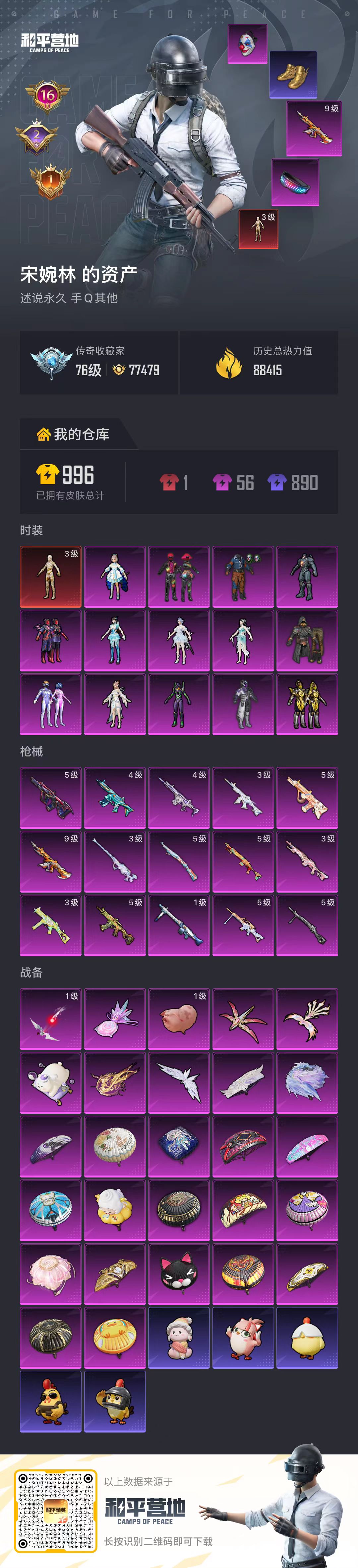 HPSJ4154354和平精英账号详情图2