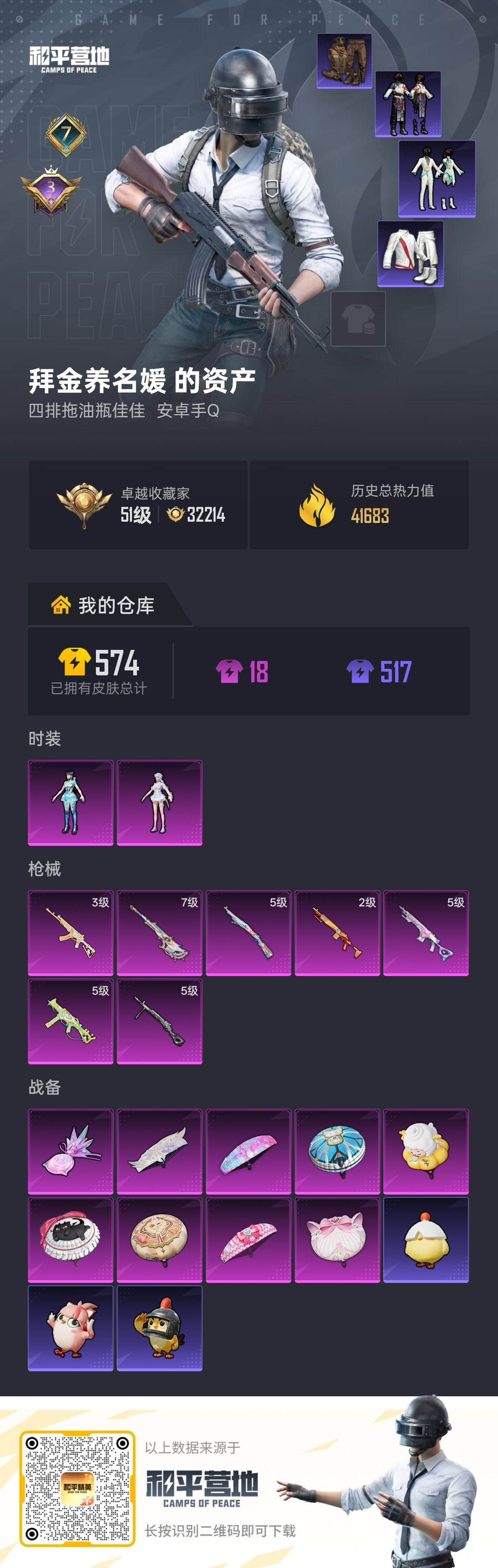 HPSJ4154366和平精英账号详情图2 HPSJ4154366和平精英账号详情图2