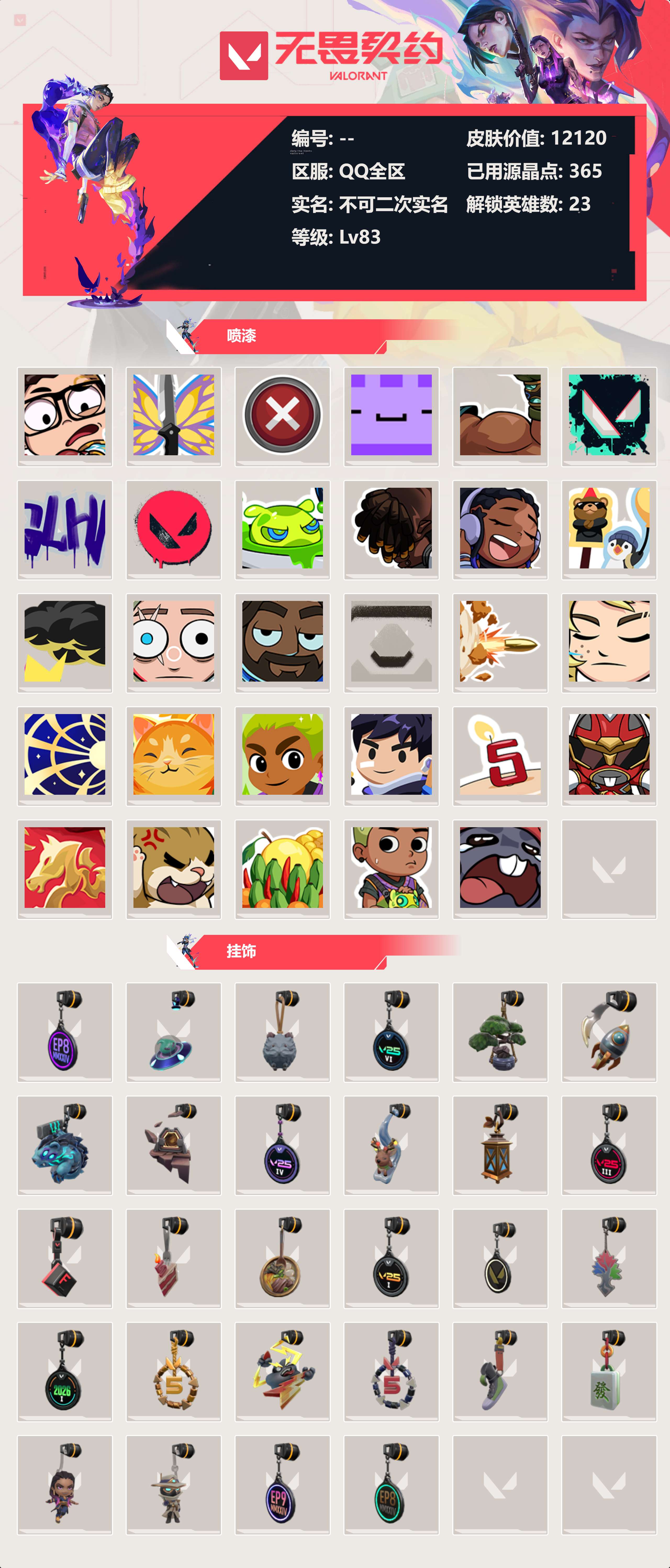 WWQLX426949无畏契约账号详情图3