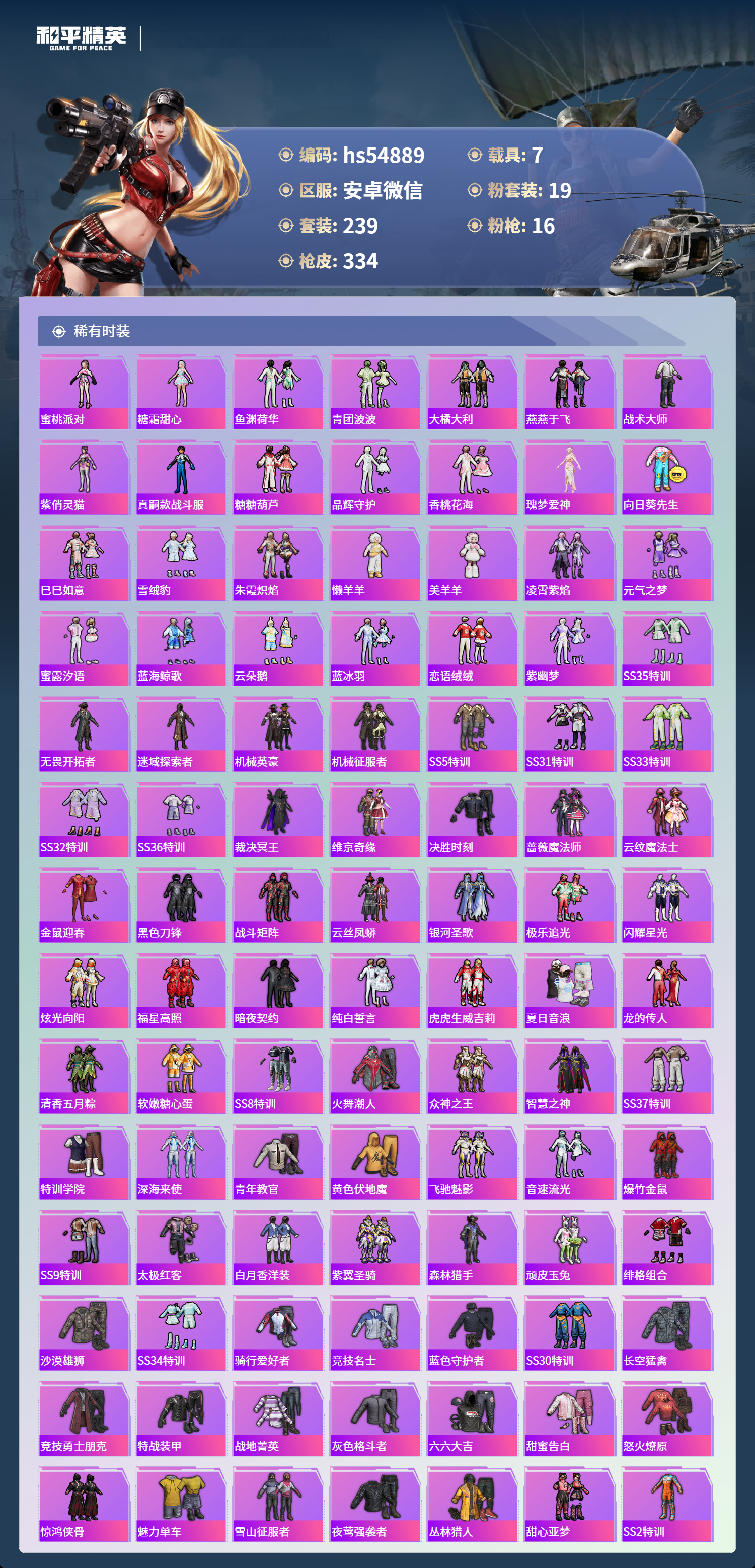 HPSJ4154344和平精英账号详情图6