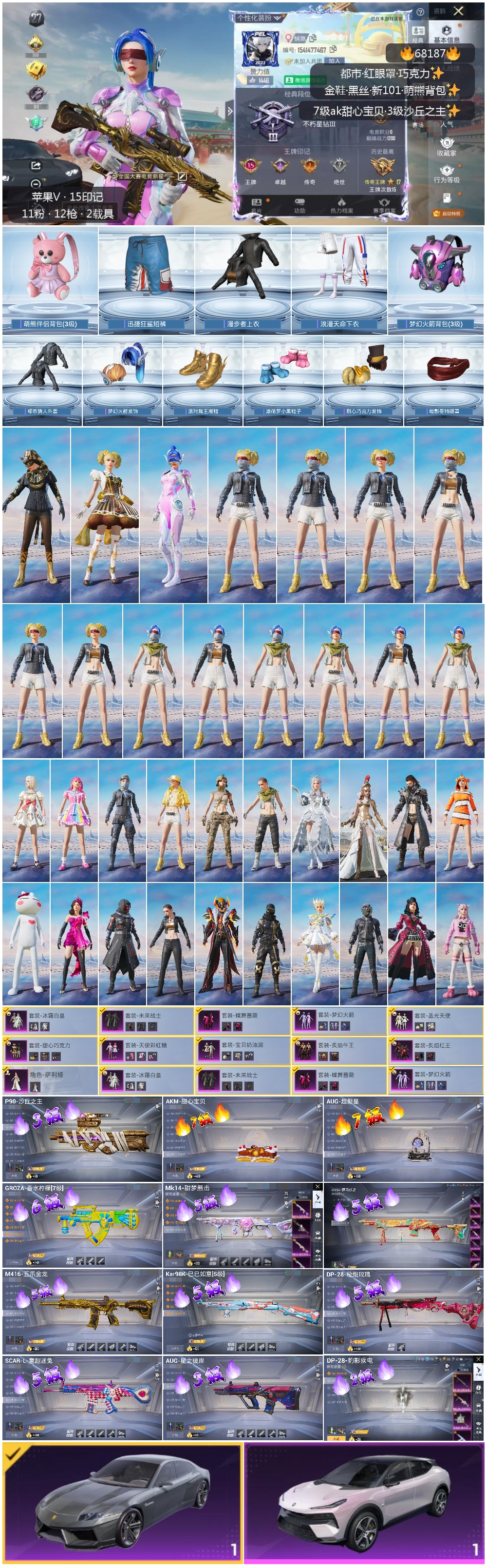 HPSJ4154411和平精英账号详情图4