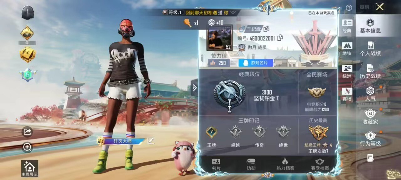 HPSJ4154248和平精英账号详情图3