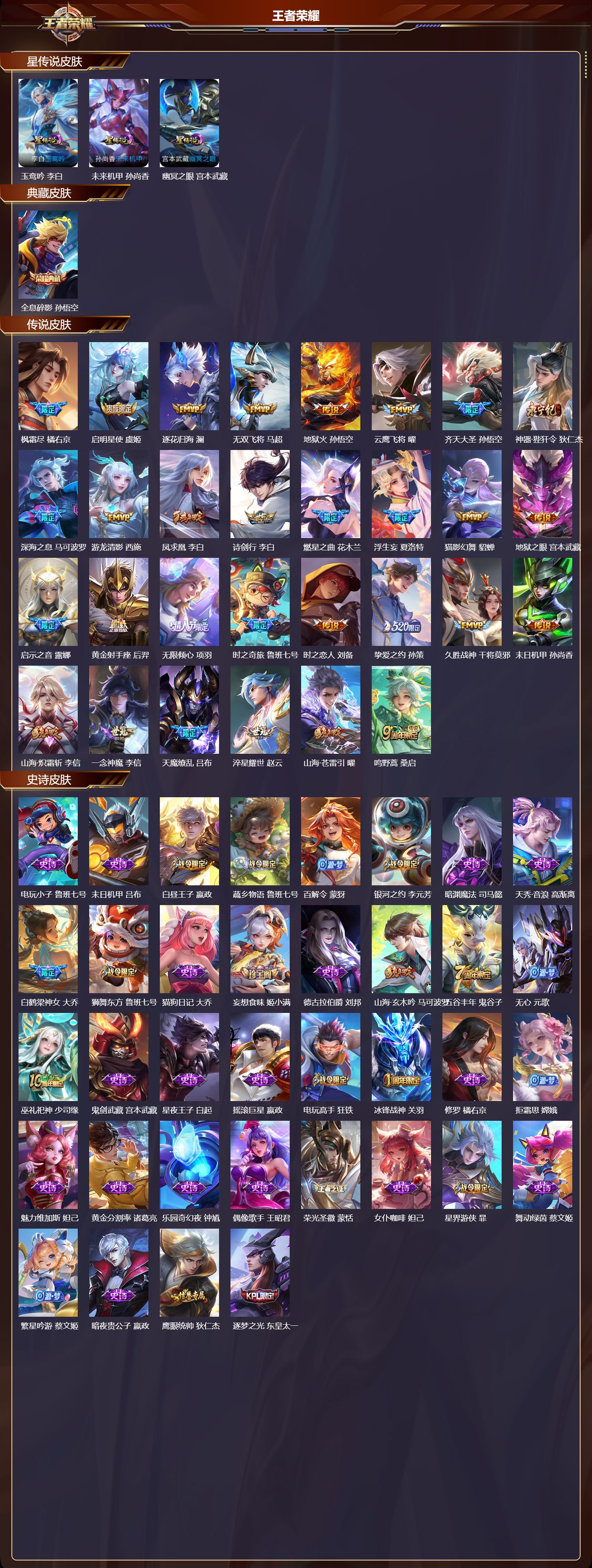 WZQM4276043王者荣耀账号详情图2