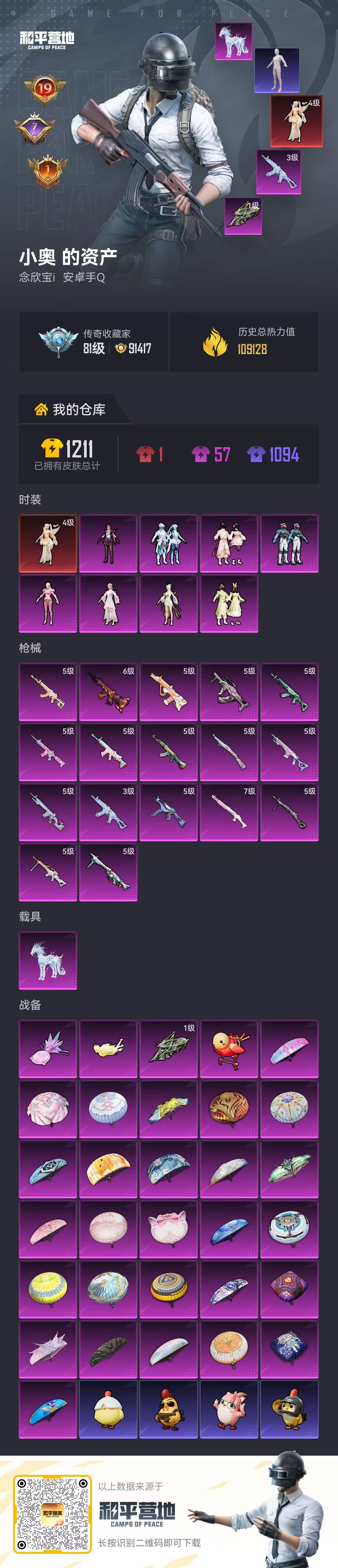 HPSJ4154343和平精英账号详情图5