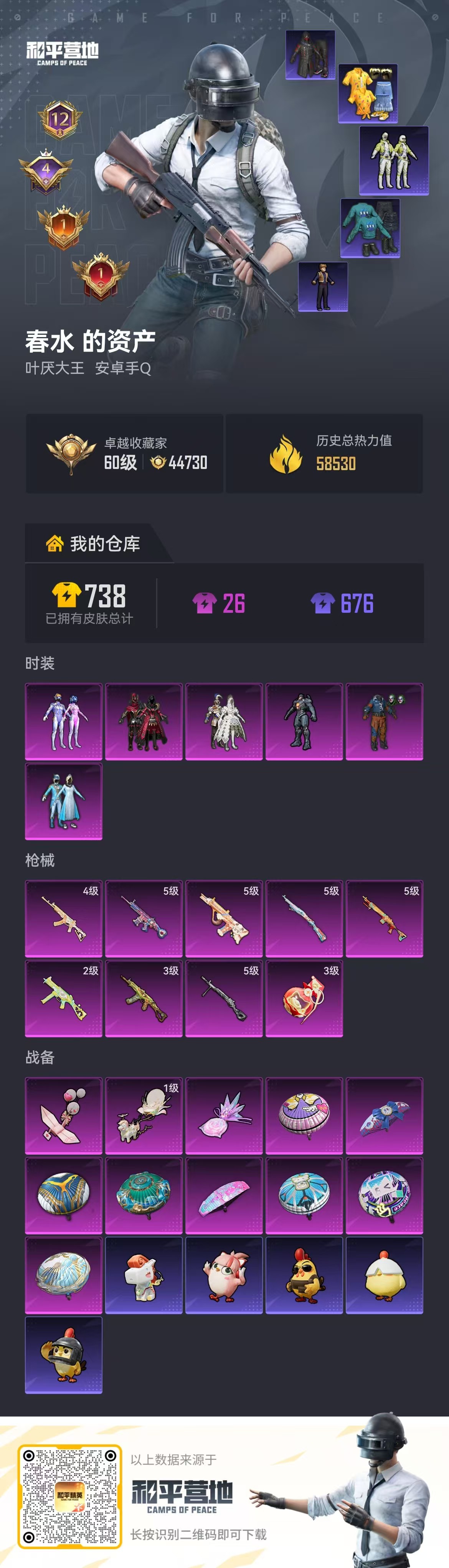 HPSJ4154397和平精英账号详情图2