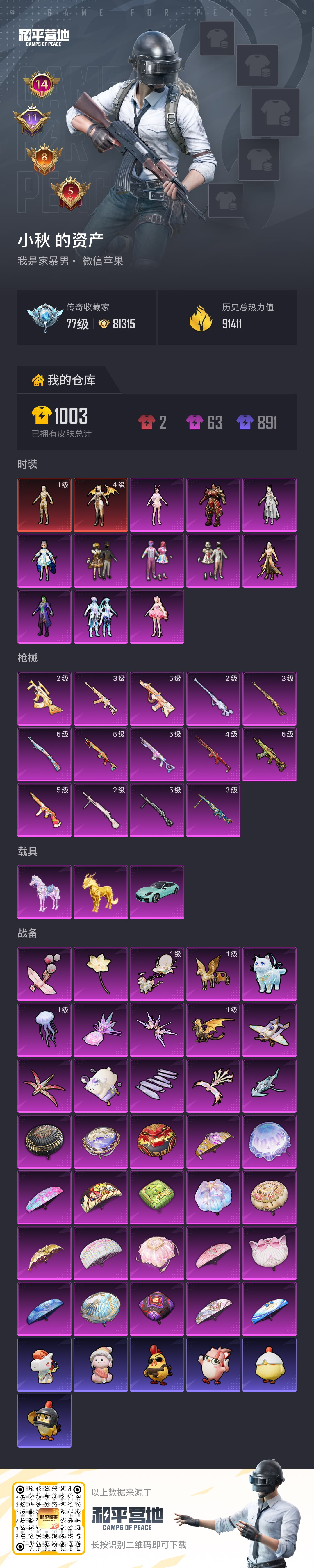 HPSJ4154039和平精英账号详情图2