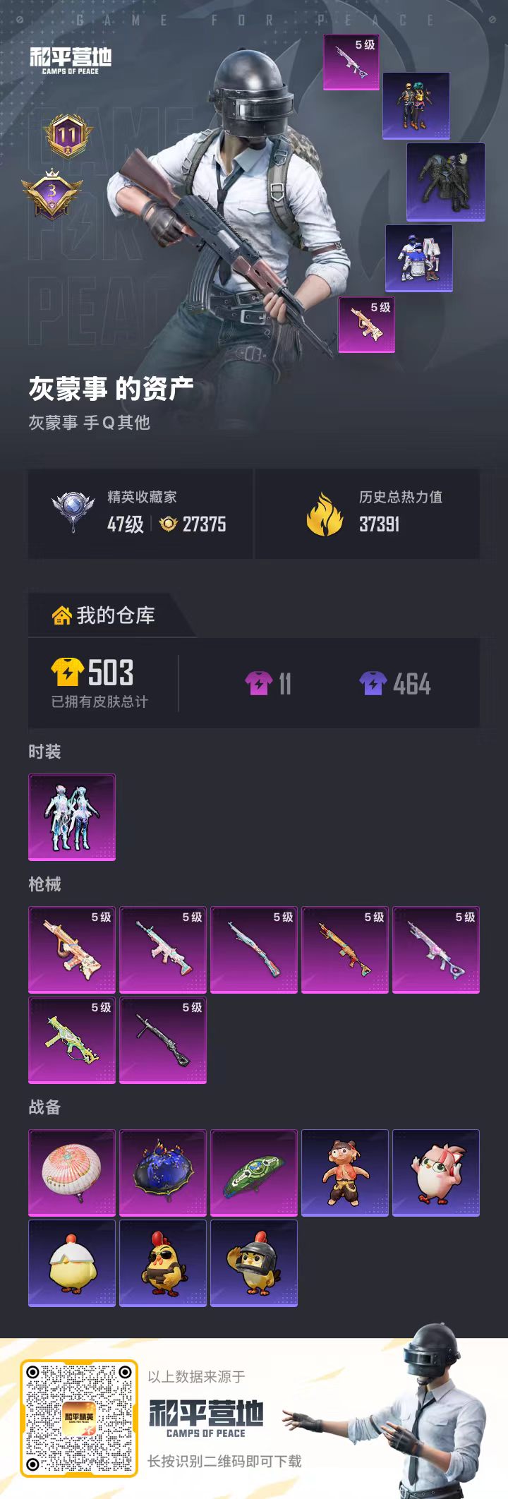 HPSJ4154205和平精英账号详情图2