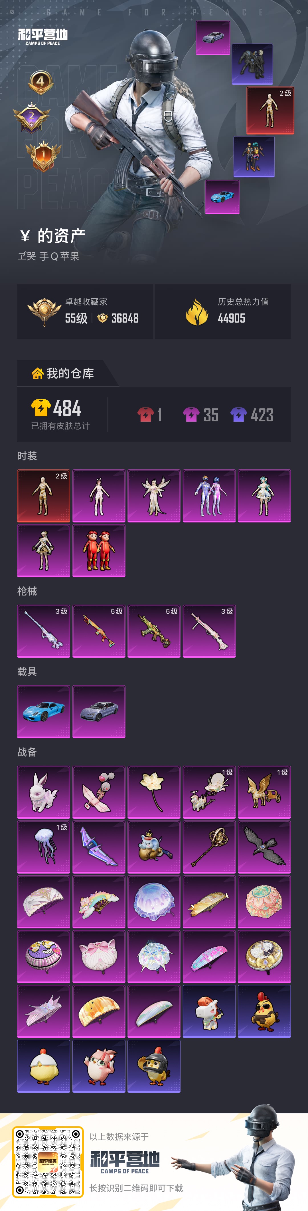 HPSJ4154279和平精英账号详情图2