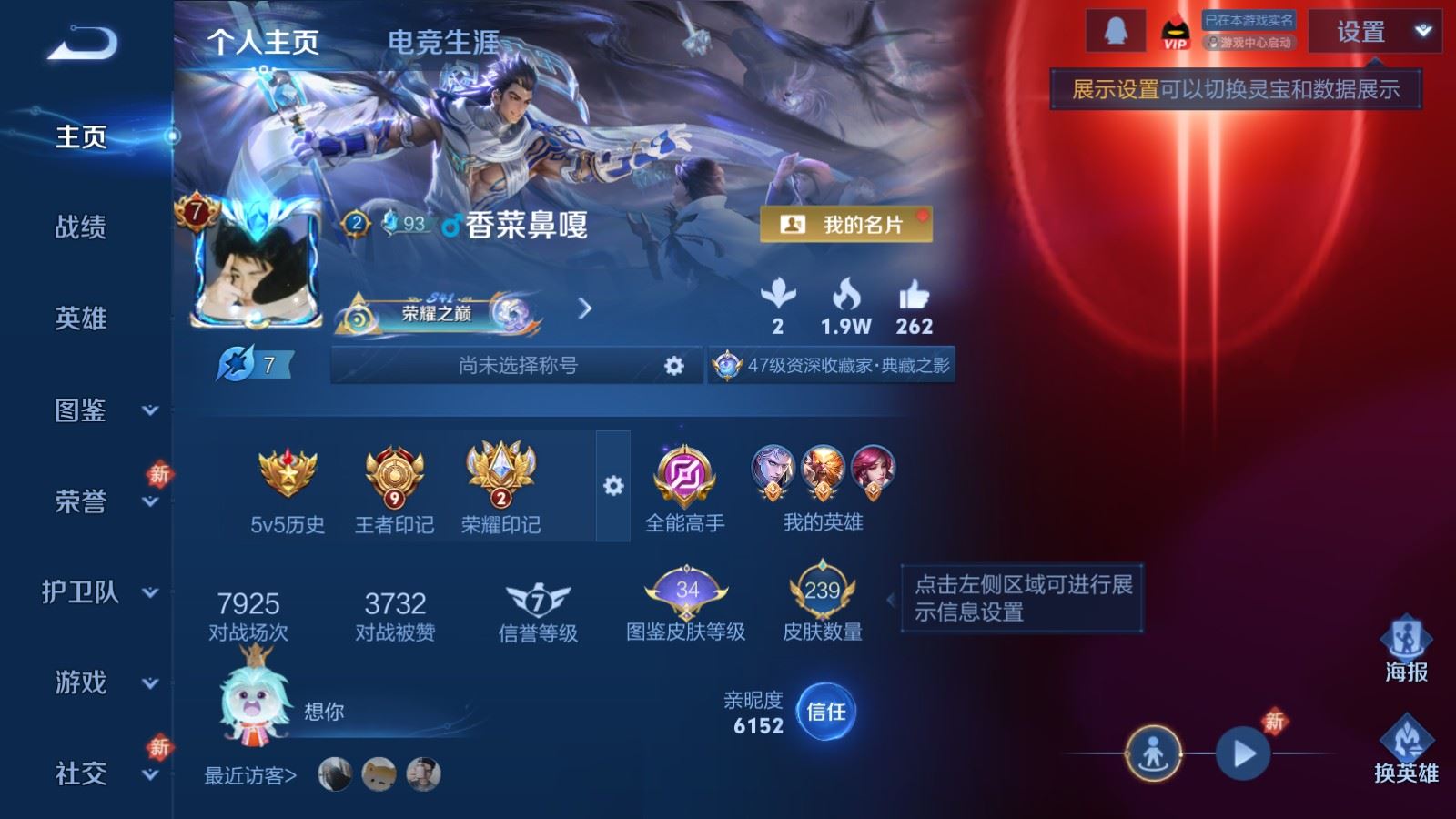 WZCMW4296047王者荣耀账号详情图1