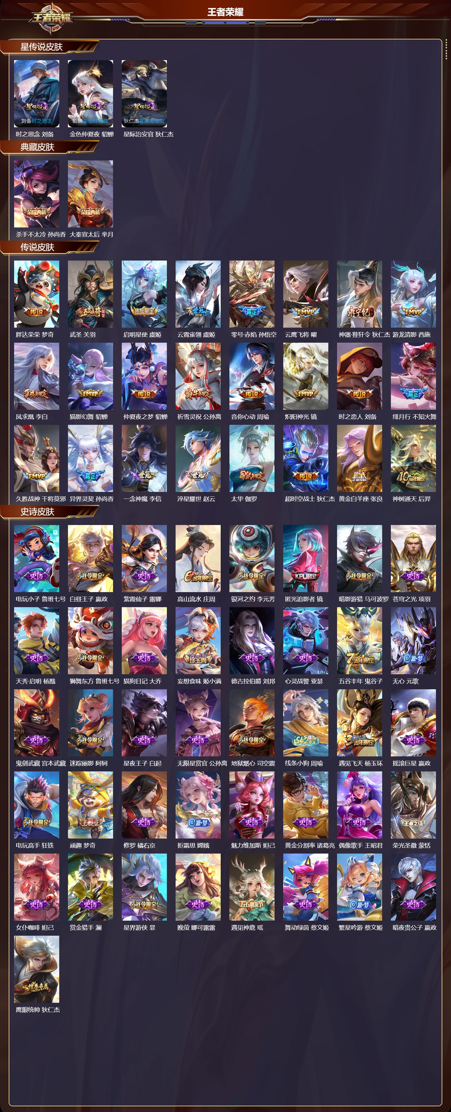 WZQM4276059王者荣耀账号详情图2