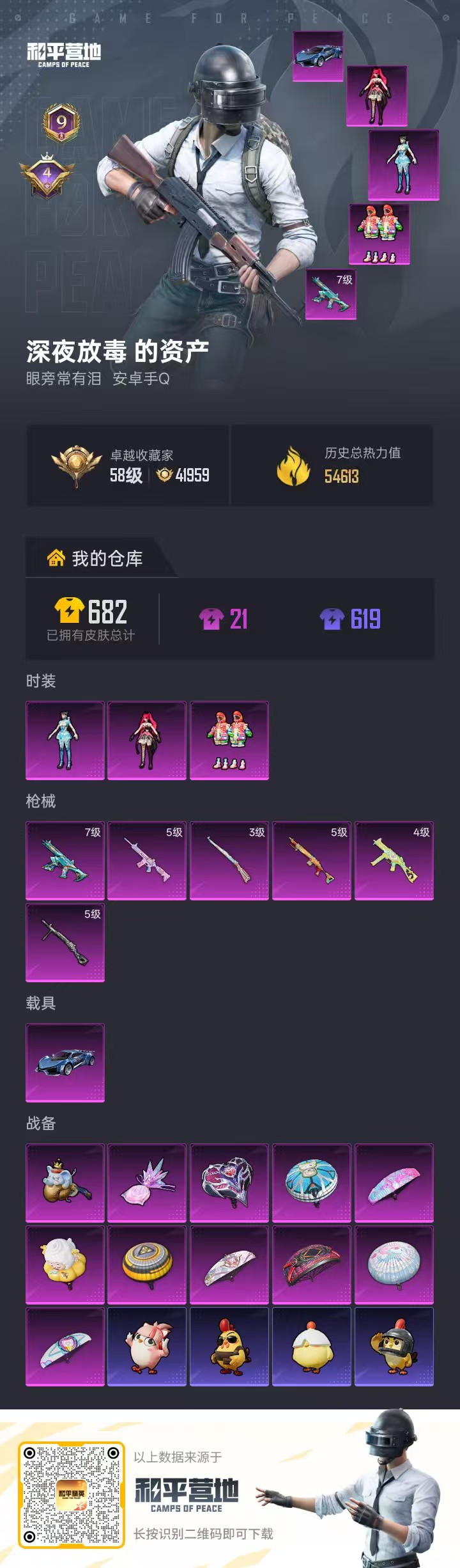 HPSJ4154278和平精英账号详情图2