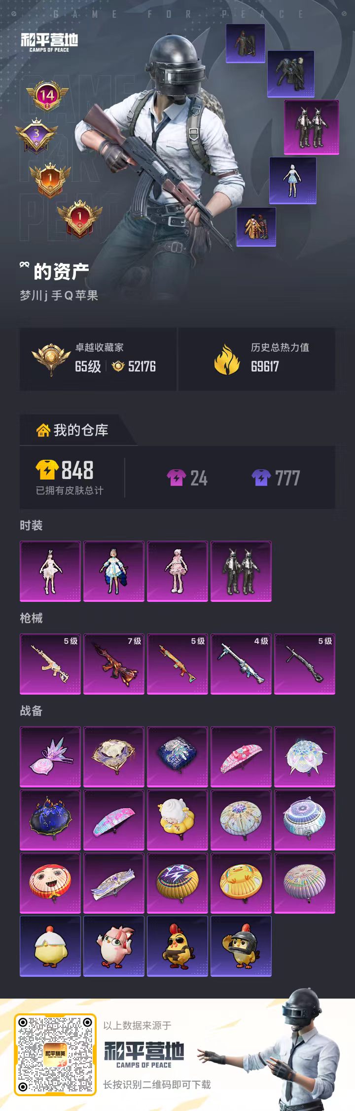 HPSJ4154367和平精英账号详情图2