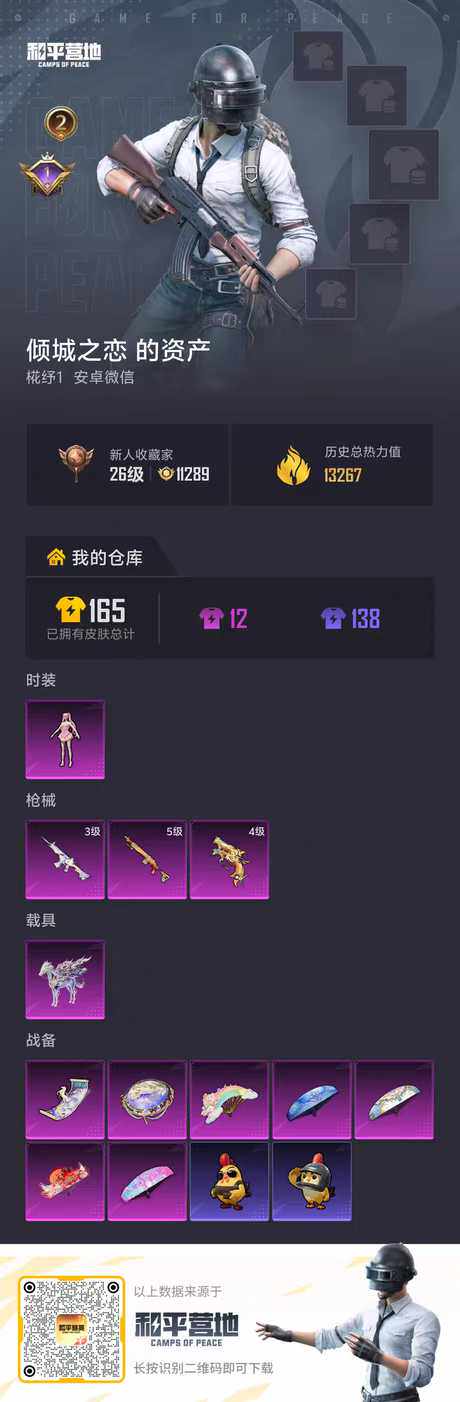 HPSJ4154399和平精英账号详情图2