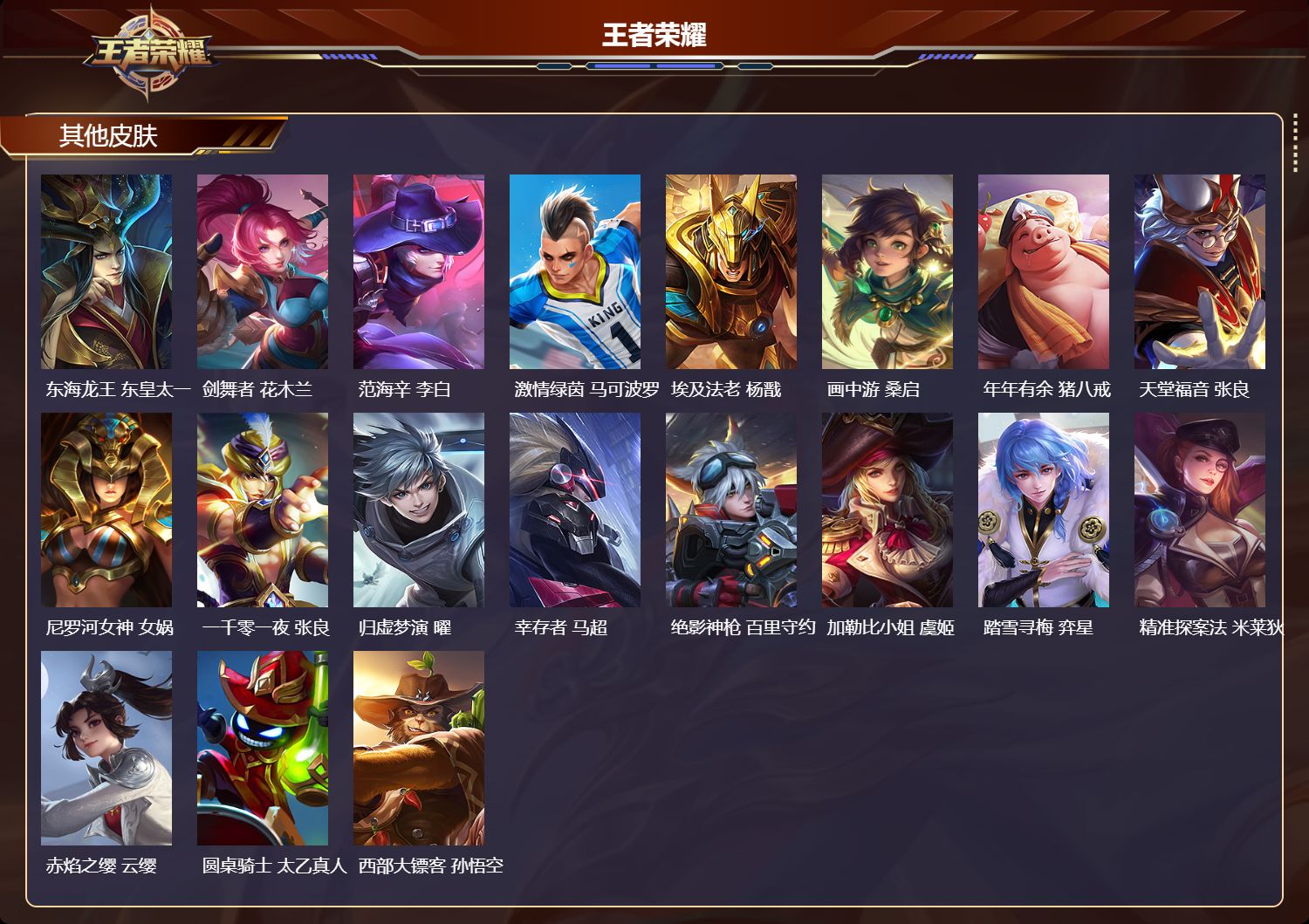 WZMK4276147王者荣耀账号详情图5