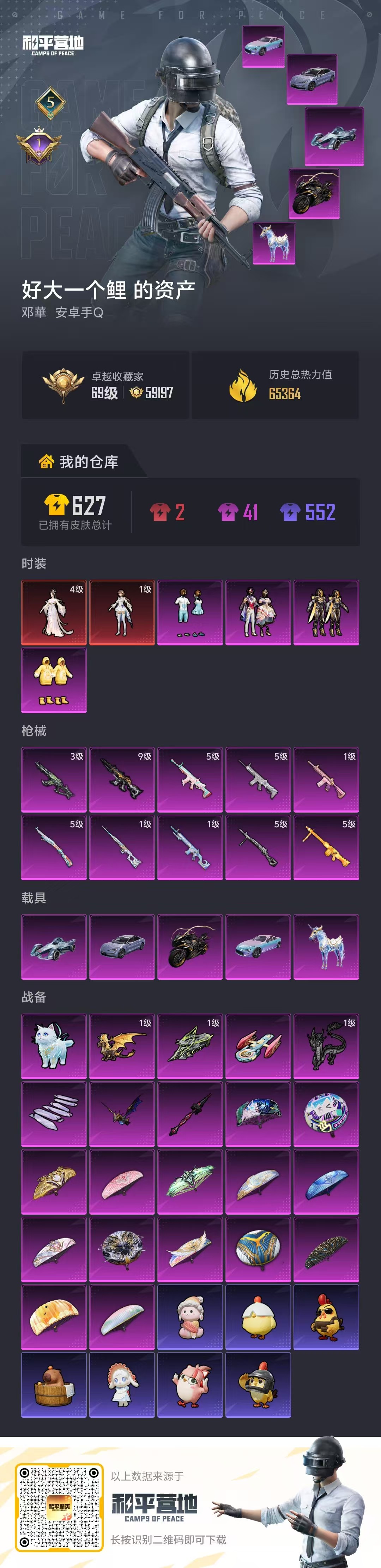 HPSJ4154378和平精英账号详情图2