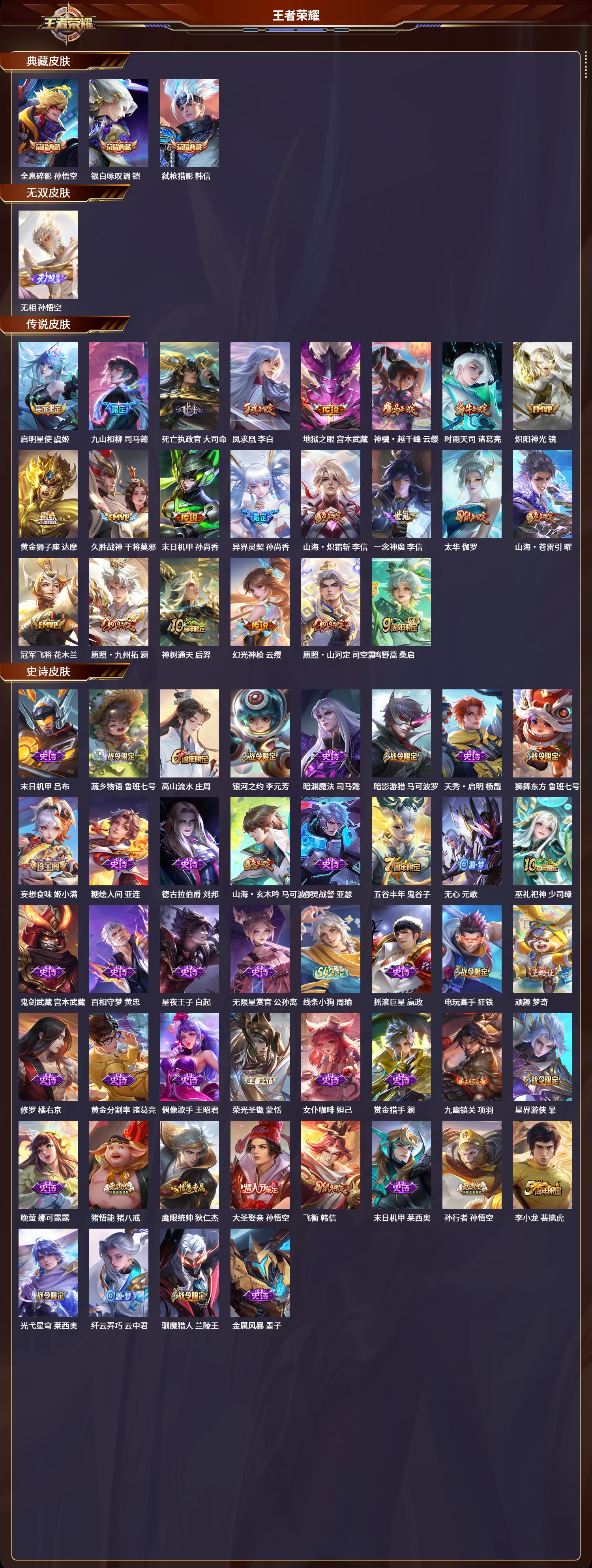 WZQM4274603王者荣耀账号详情图2 WZQM4274603王者荣耀账号详情图2