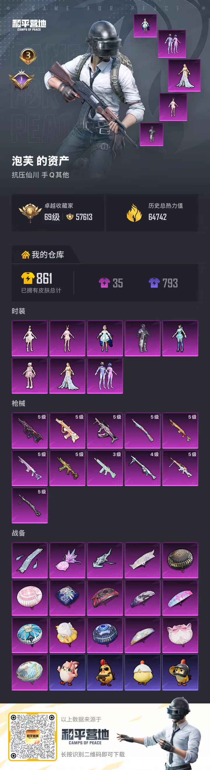 HPSJ4153999和平精英账号详情图2