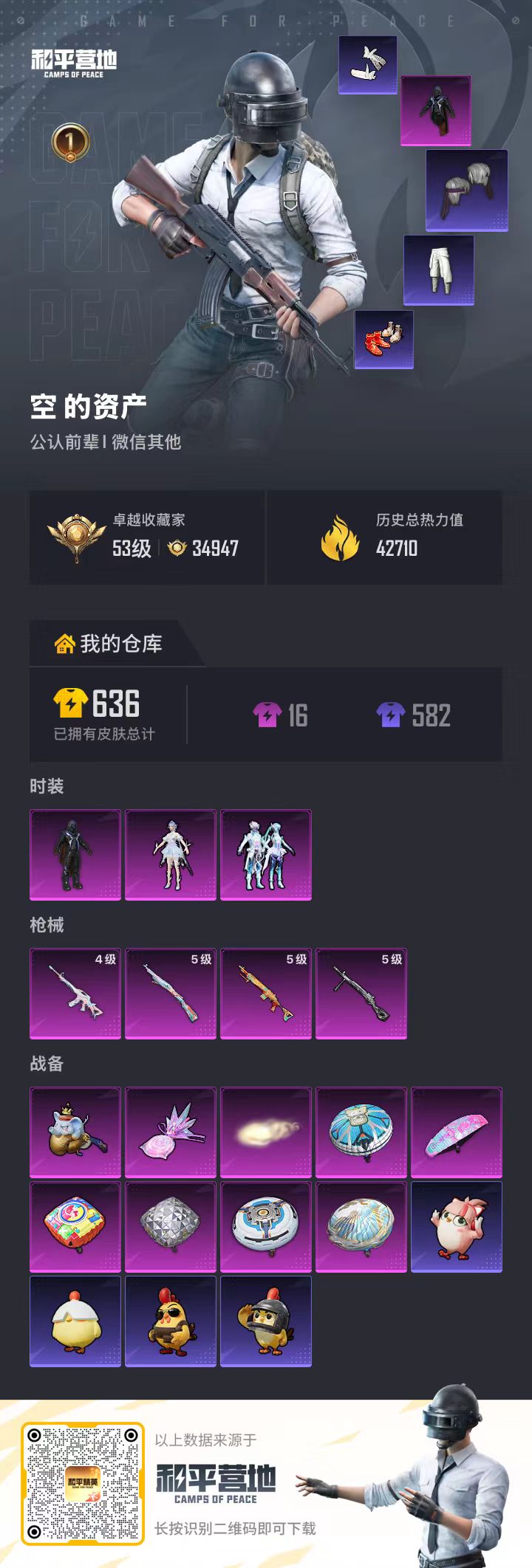 HPSJ4154307和平精英账号详情图2