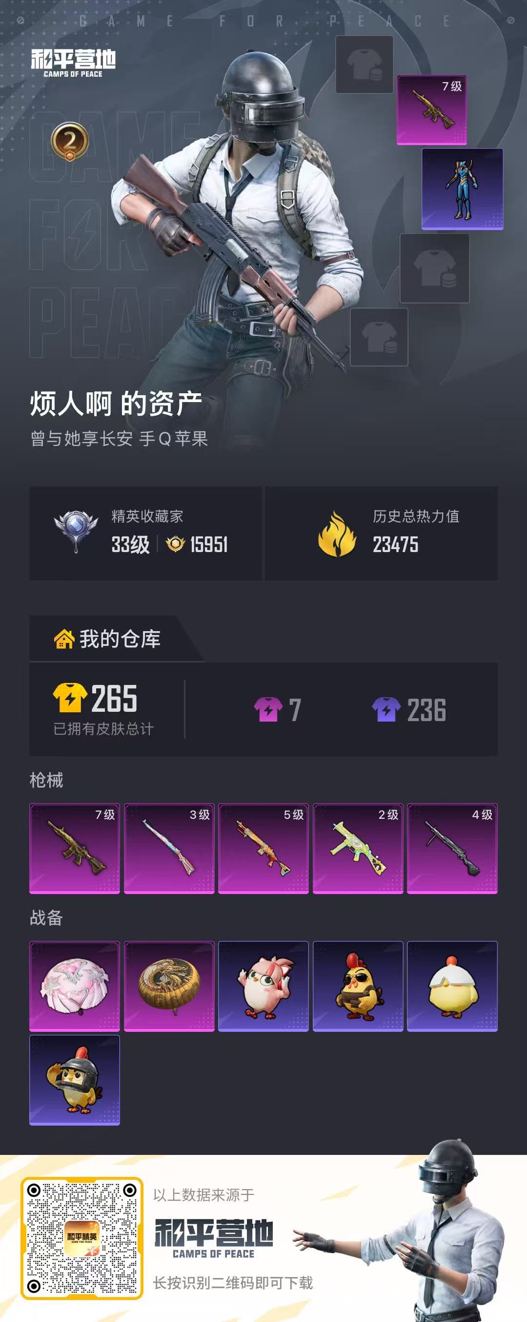 HPSJ4154051和平精英账号详情图2