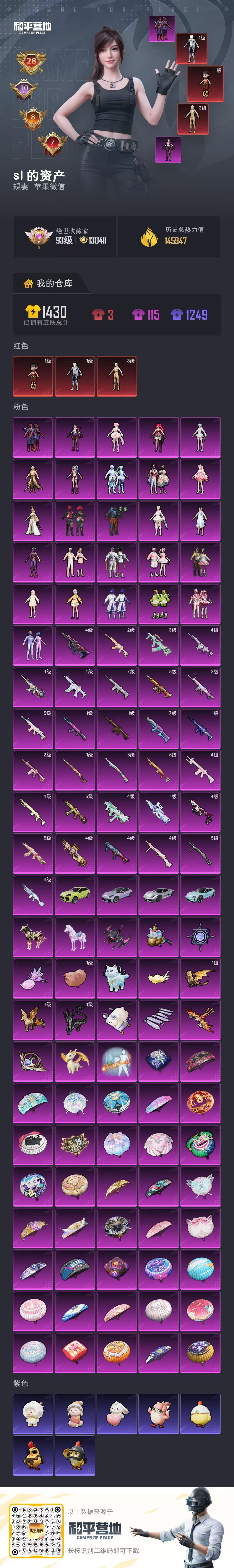 HPSJ4154362和平精英账号详情图2