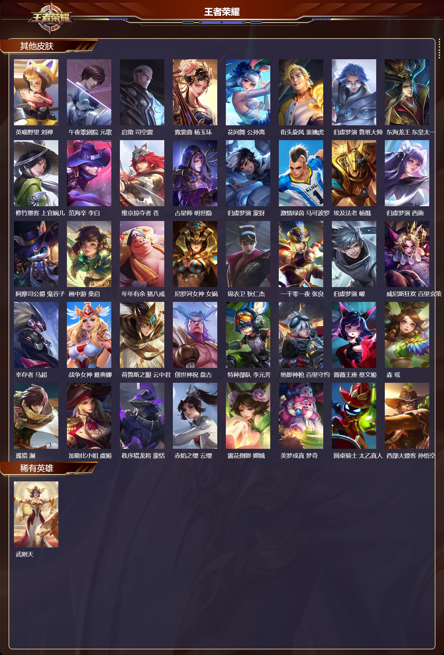 WZMK4276031王者荣耀账号详情图5