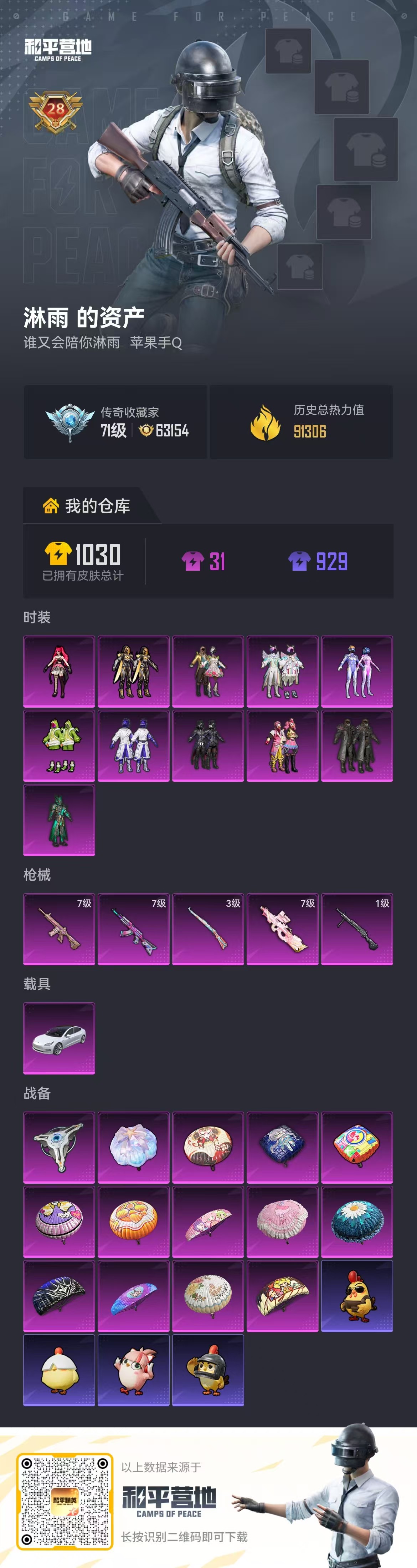 HPSJ4154078和平精英账号详情图2