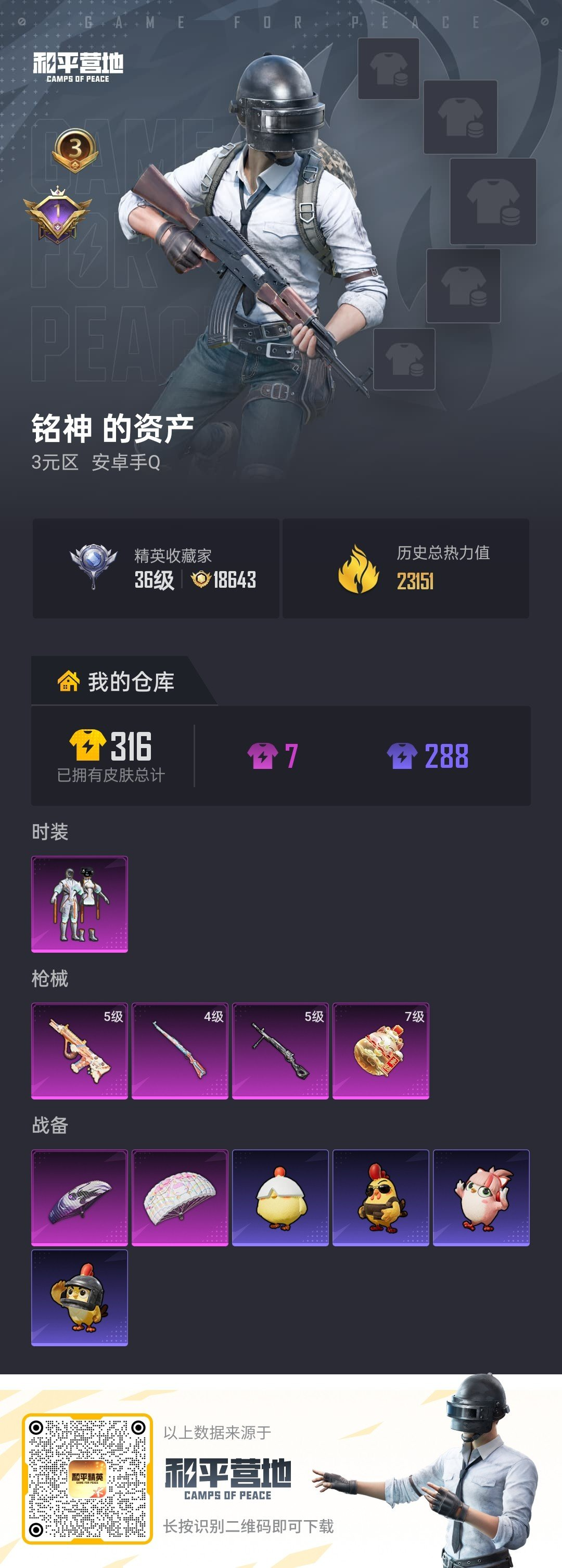 HPCMW4168137和平精英账号详情图1