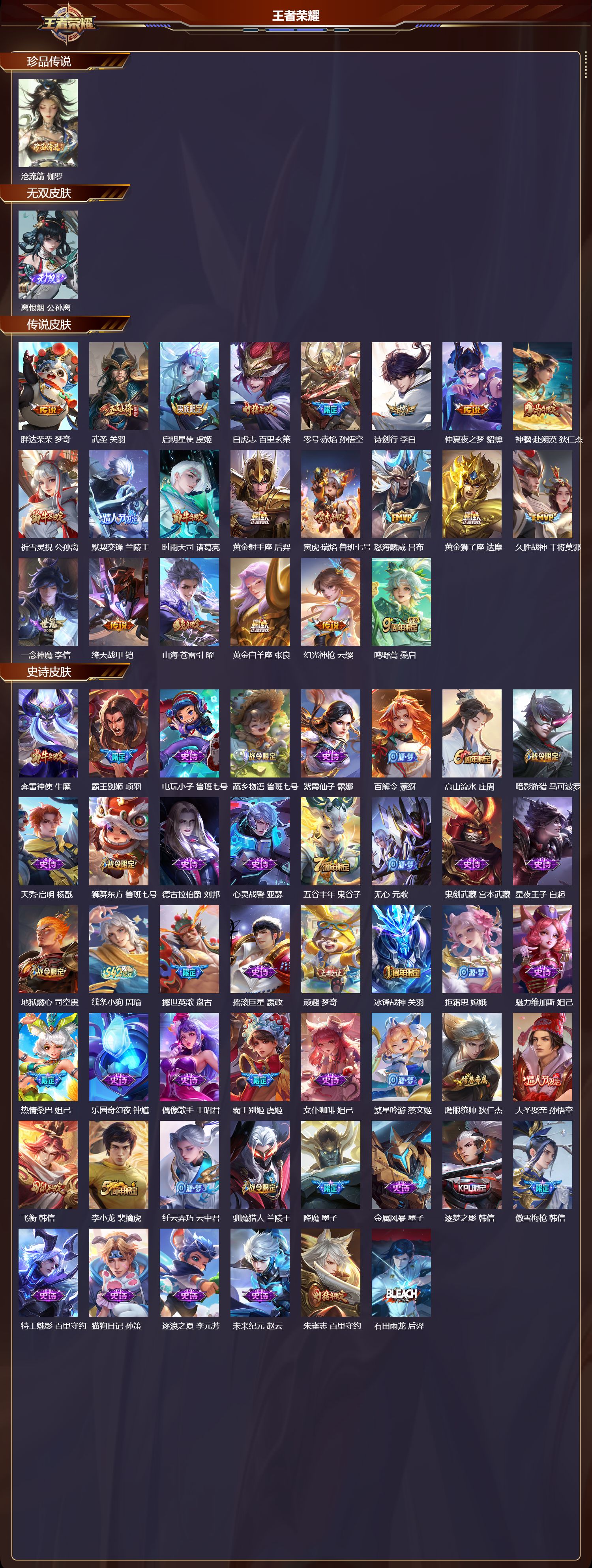 WZCMW4320370王者荣耀账号详情图5