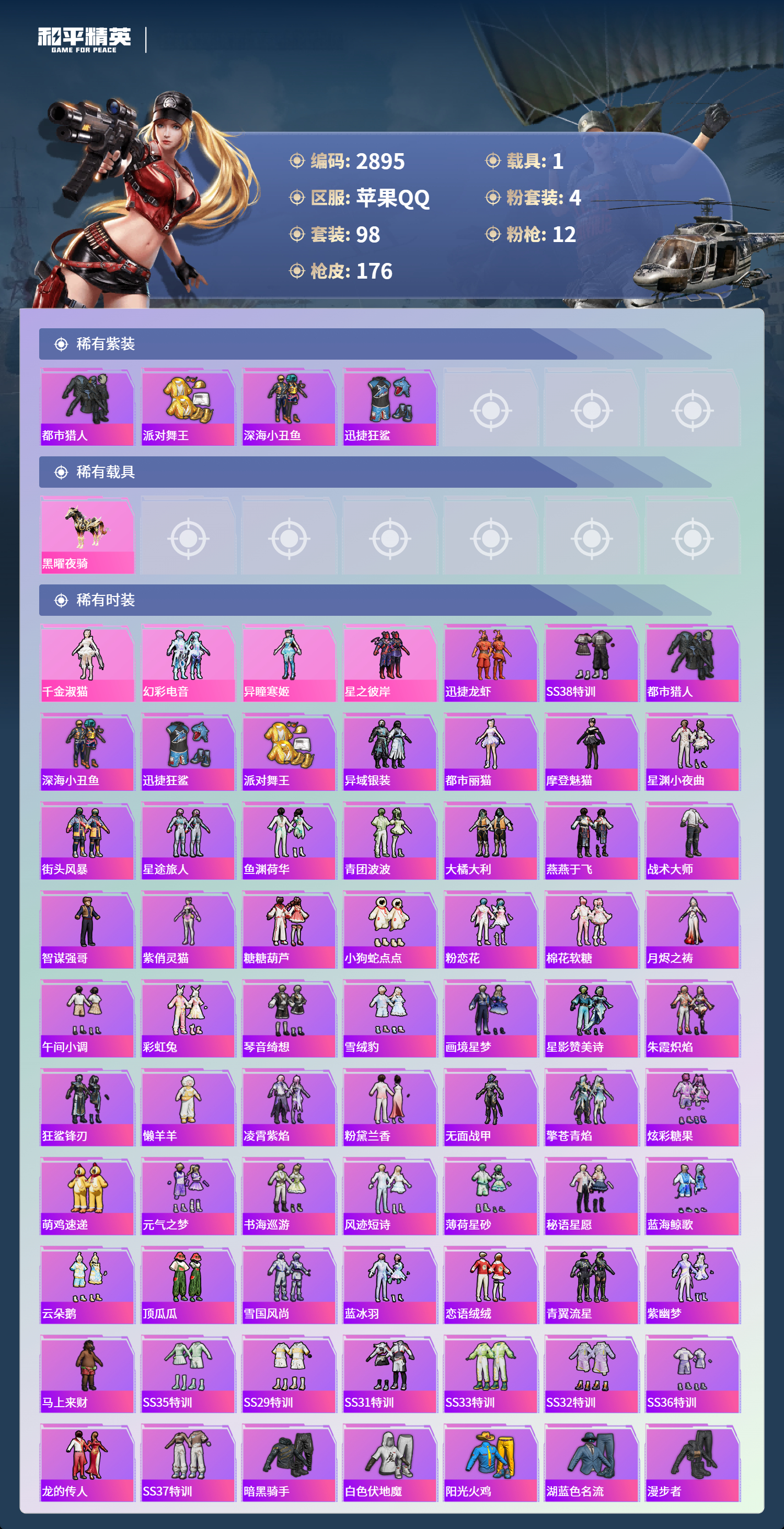 HPLX4170459和平精英账号详情图2