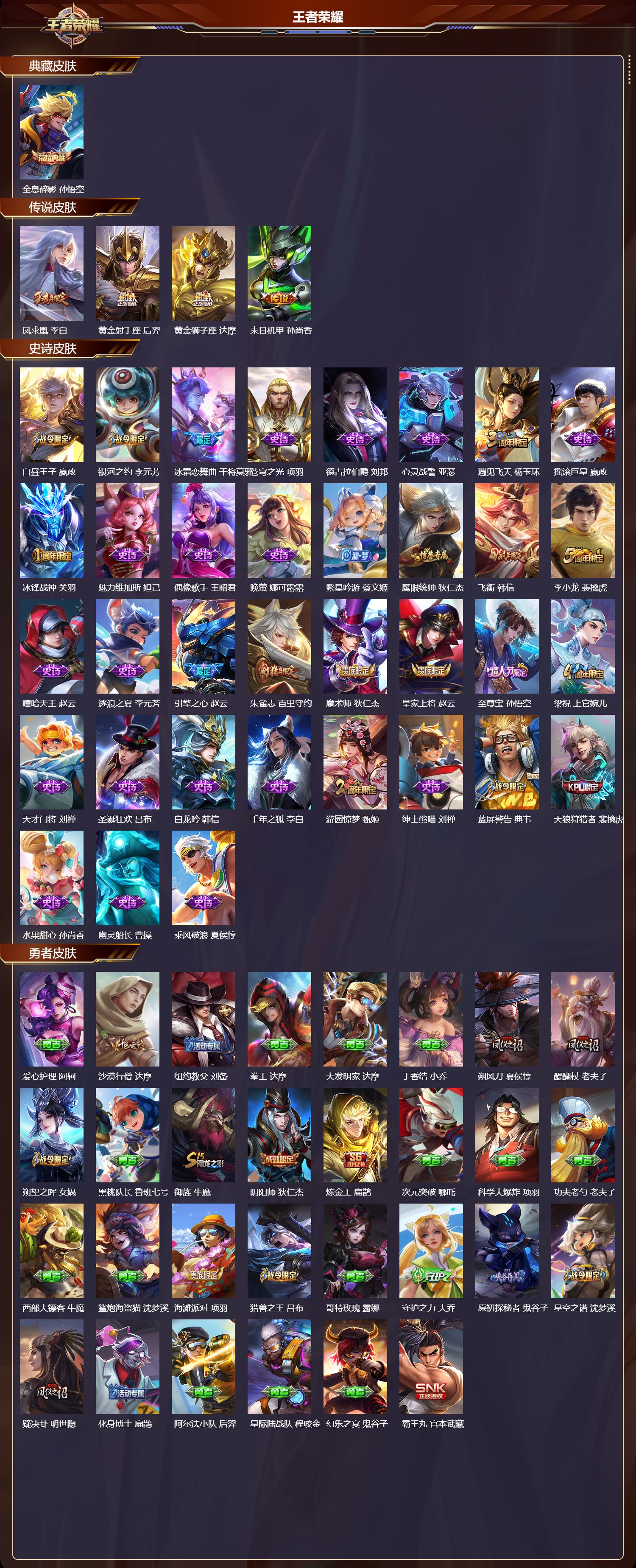 WZMK4296737王者荣耀账号详情图1