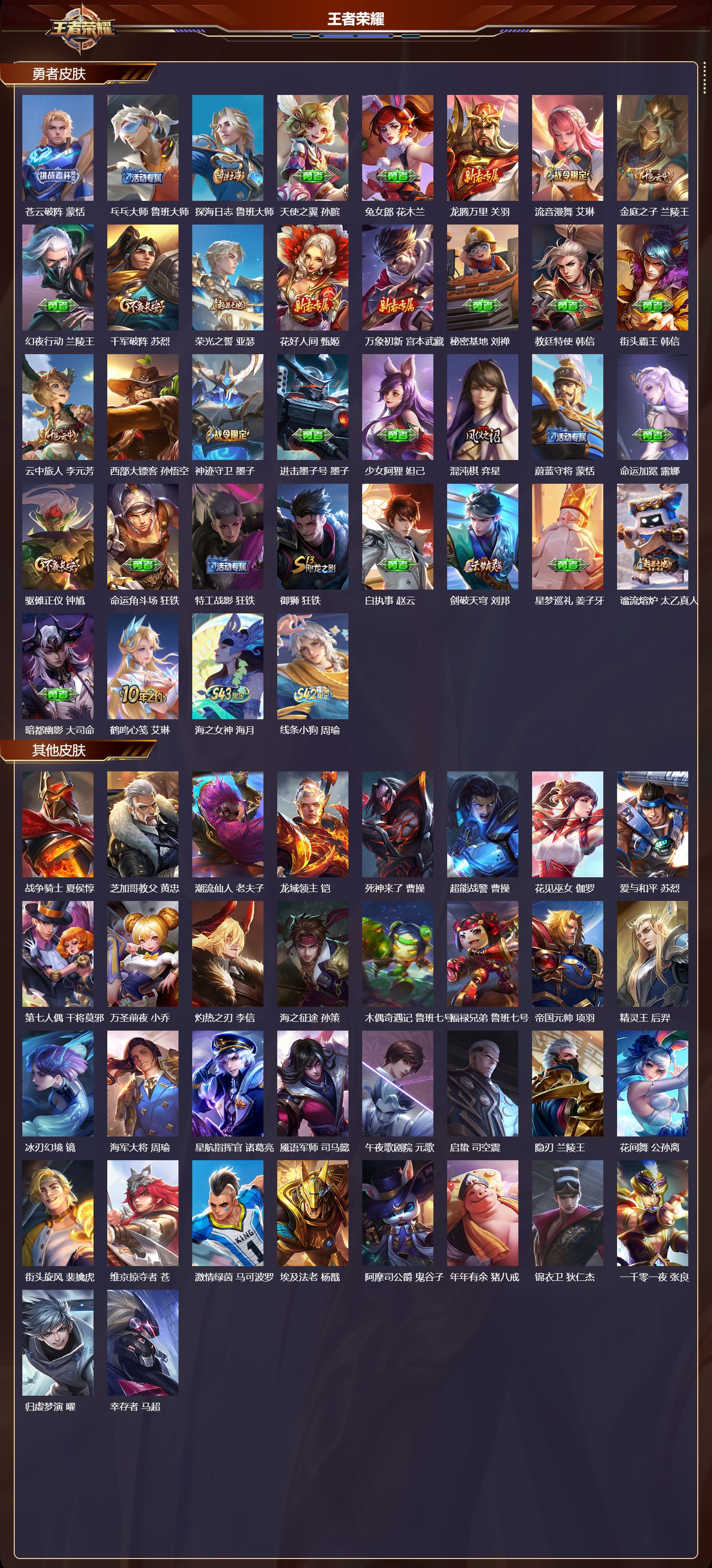 WZMK4295851王者荣耀账号详情图3