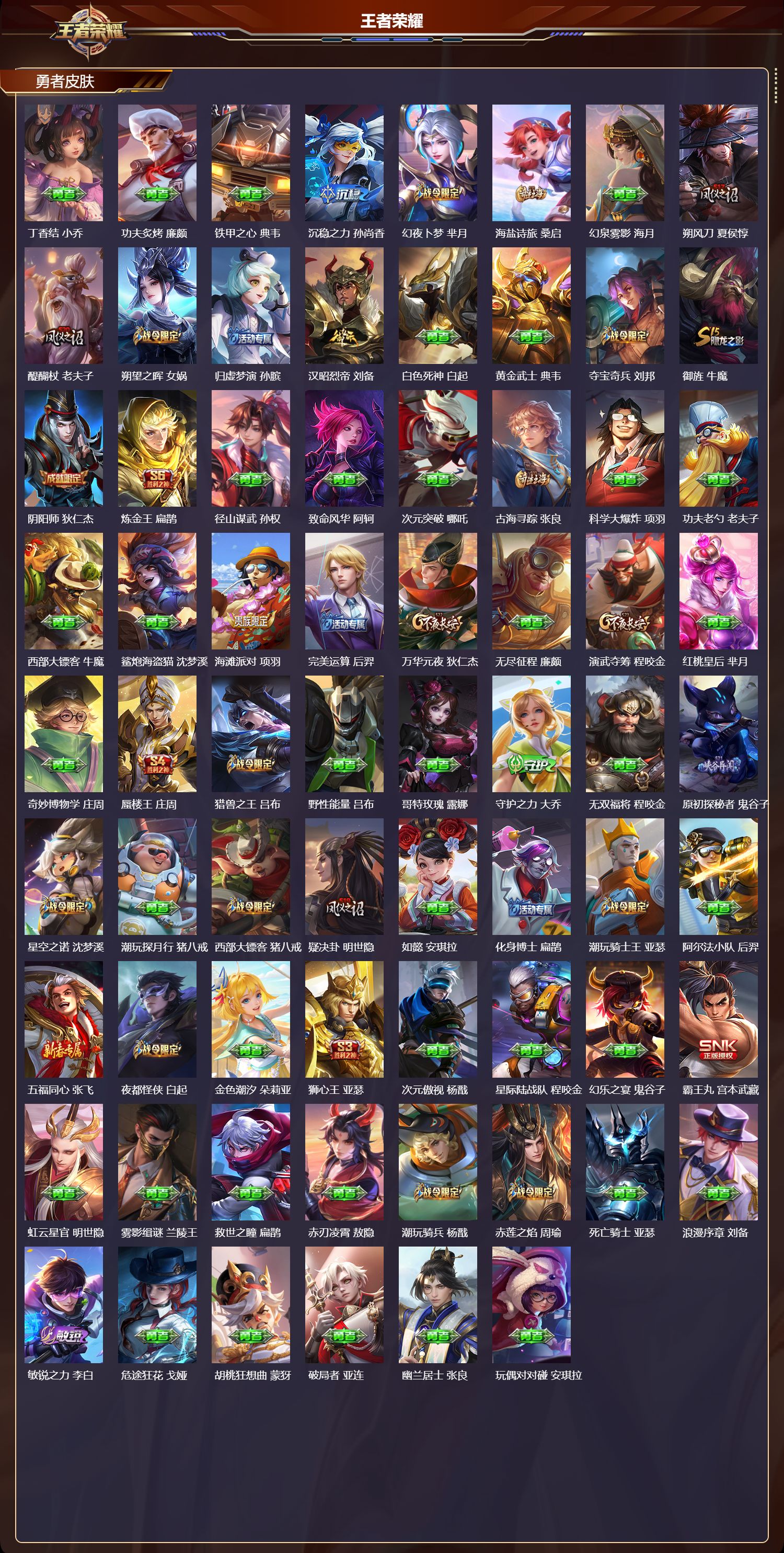 WZMK4296790王者荣耀账号详情图3 WZMK4296790王者荣耀账号详情图3