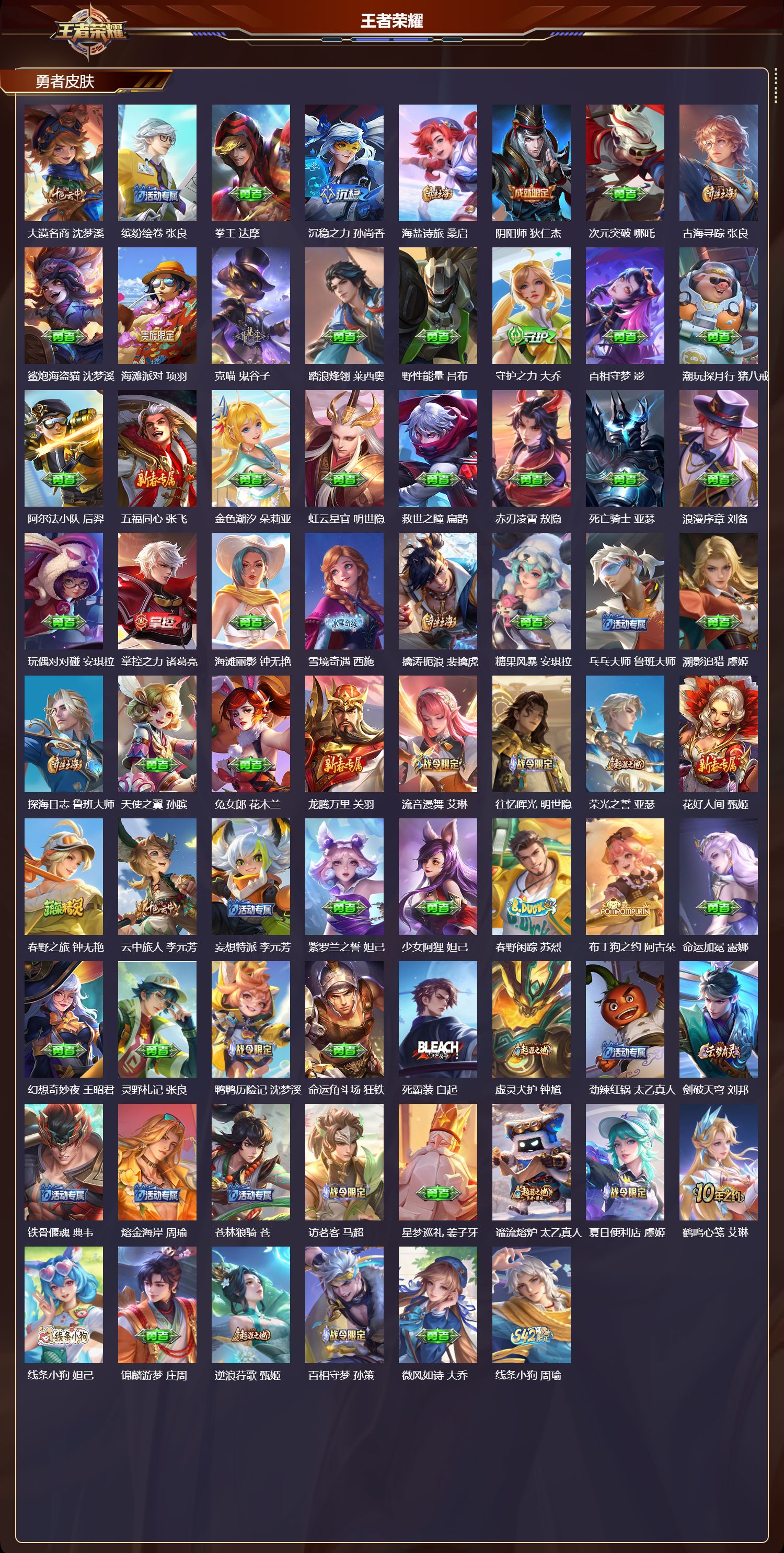 WZMK4296710王者荣耀账号详情图2