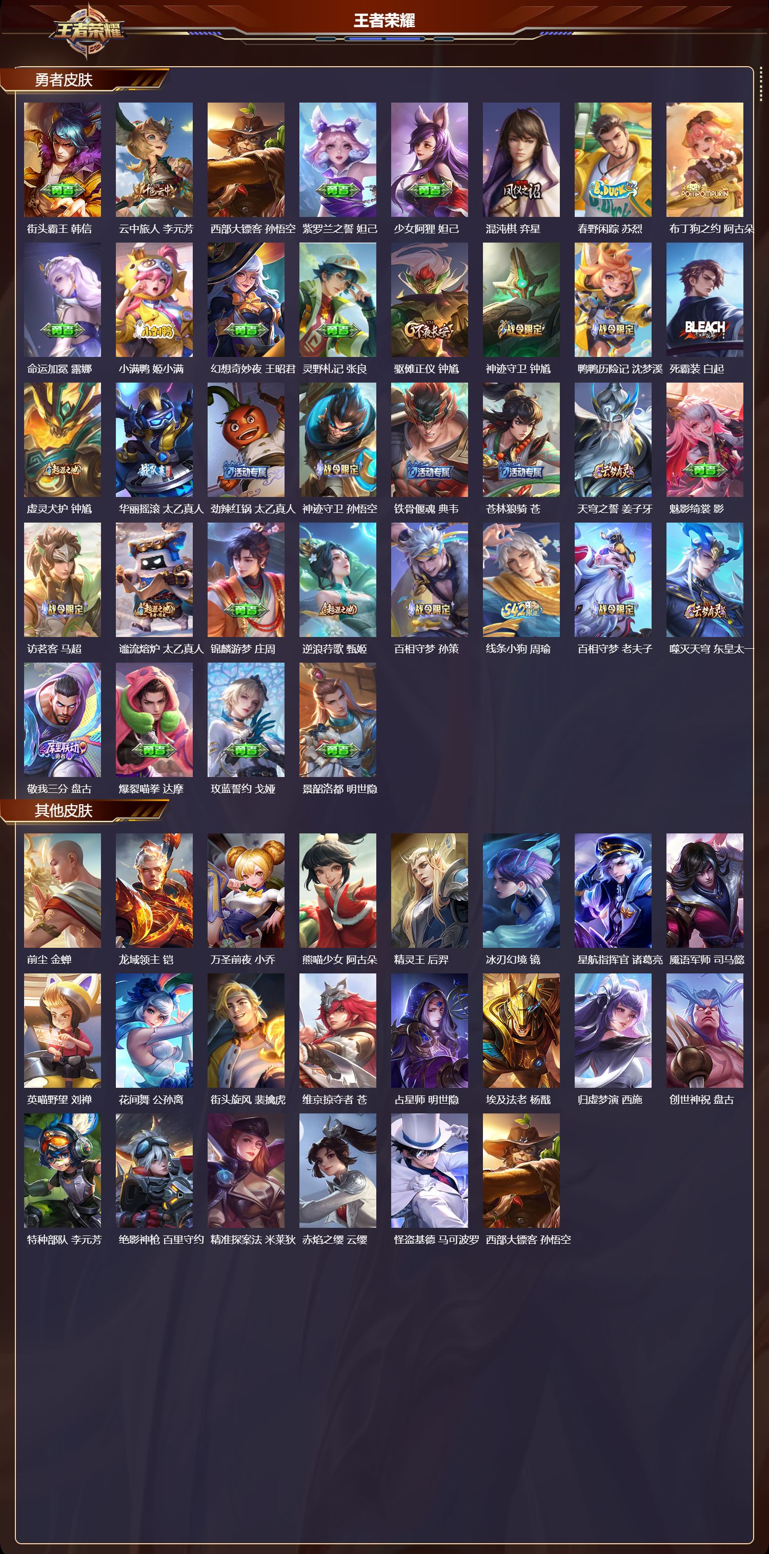 WZMK4295977王者荣耀账号详情图3