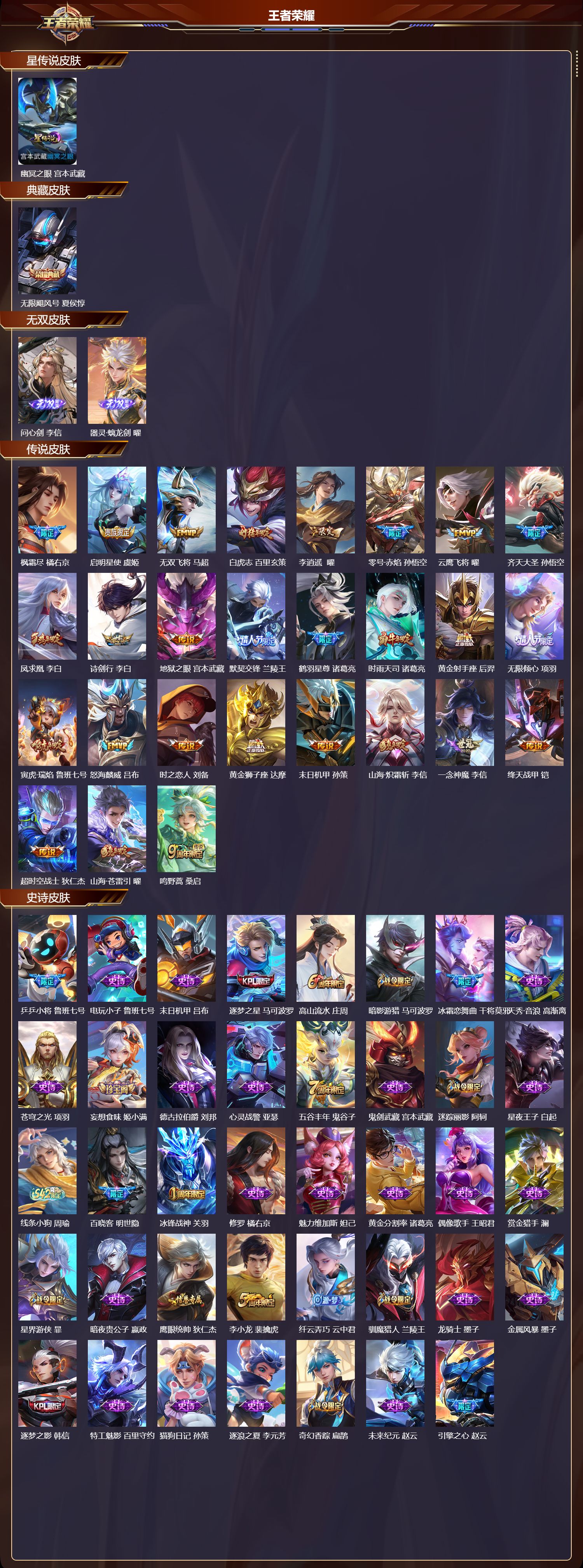 WZMK4296718王者荣耀账号详情图1