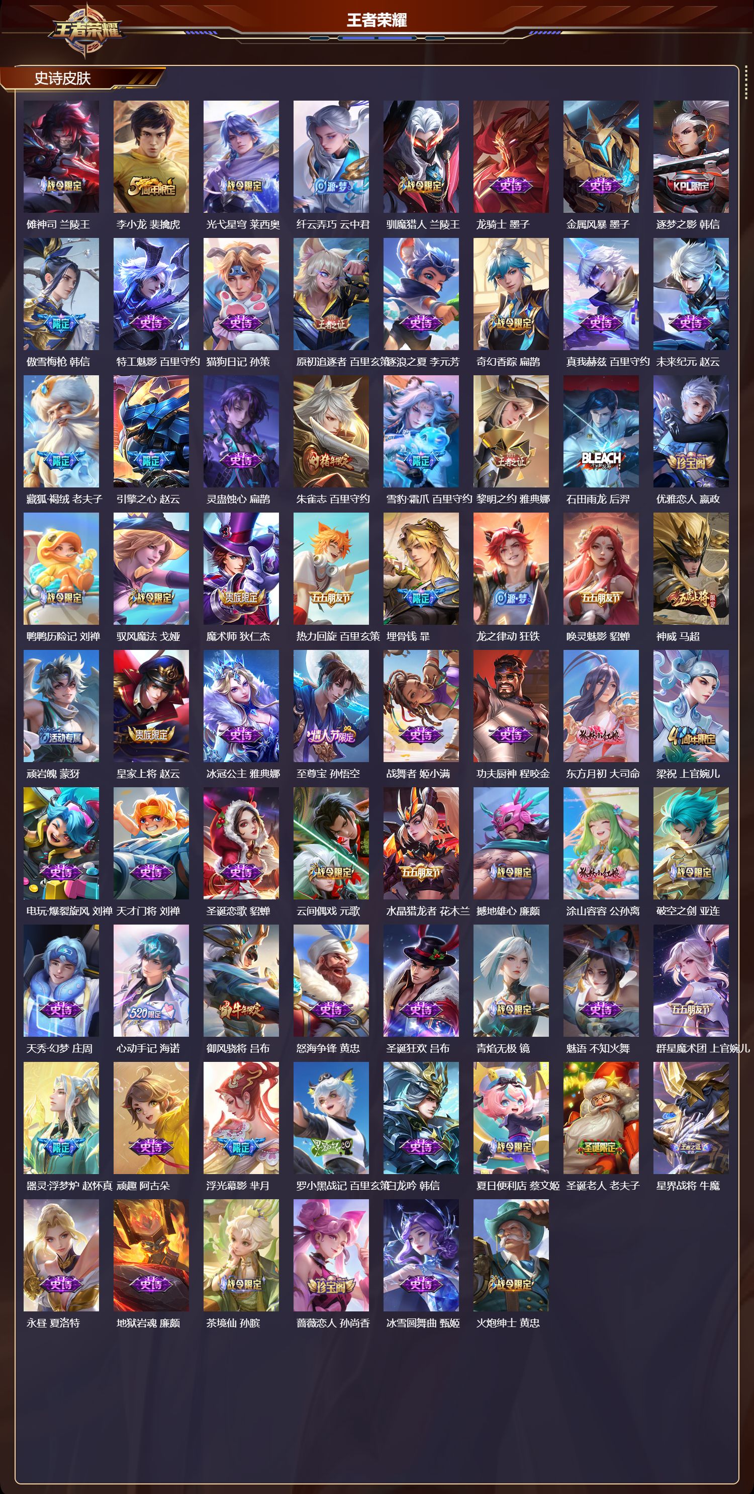 WZMK4296816王者荣耀账号详情图3