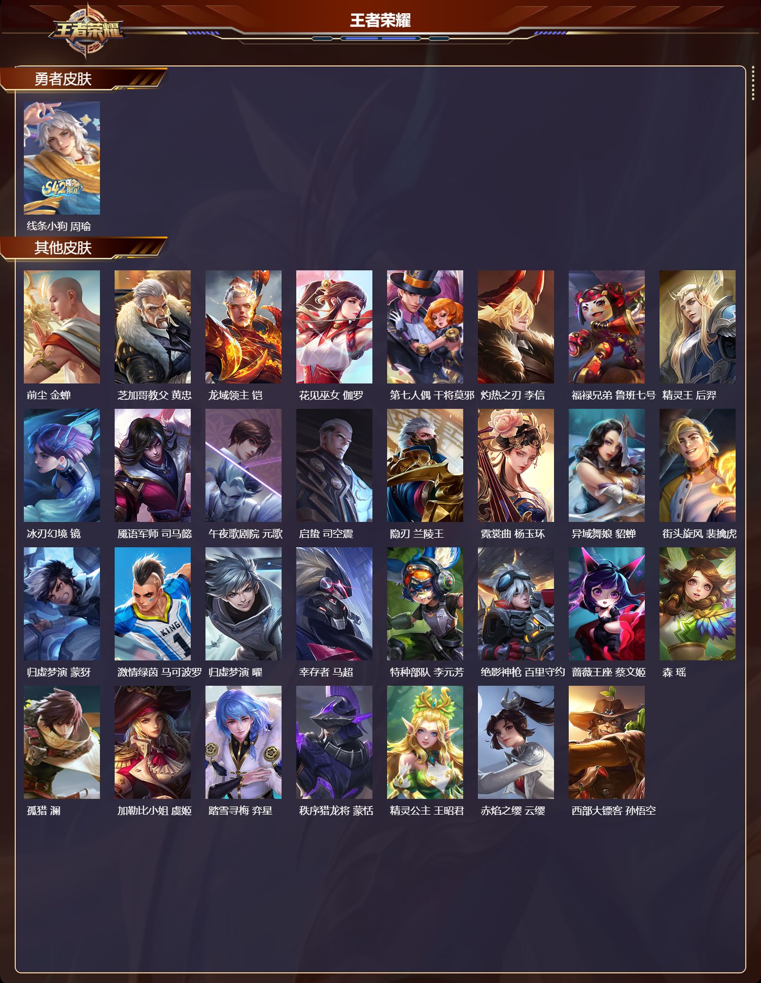 WZMK4295875王者荣耀账号详情图3