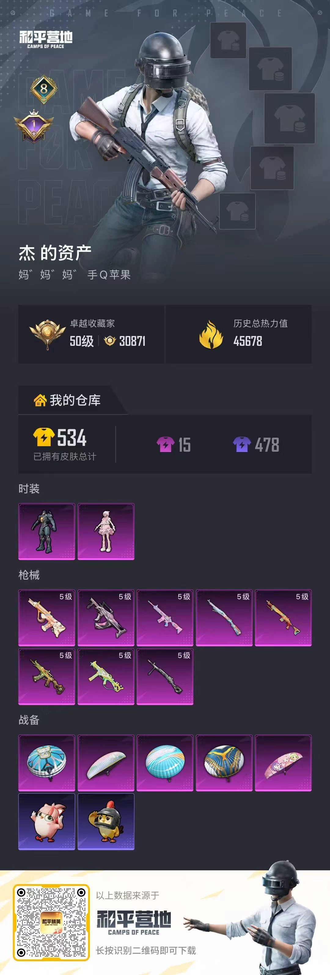 HPCMW4183600和平精英账号详情图1