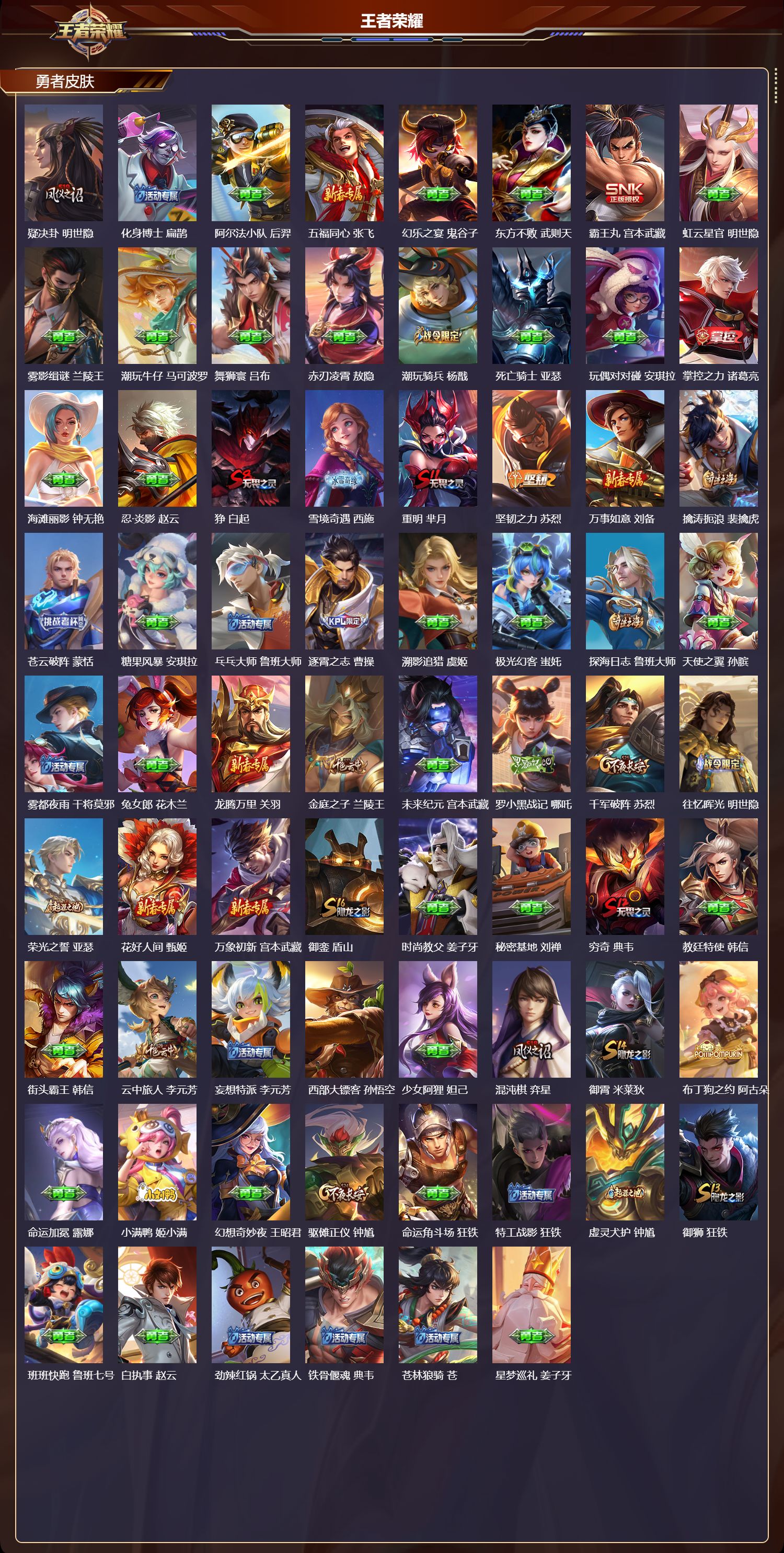 WZMK4295963王者荣耀账号详情图3