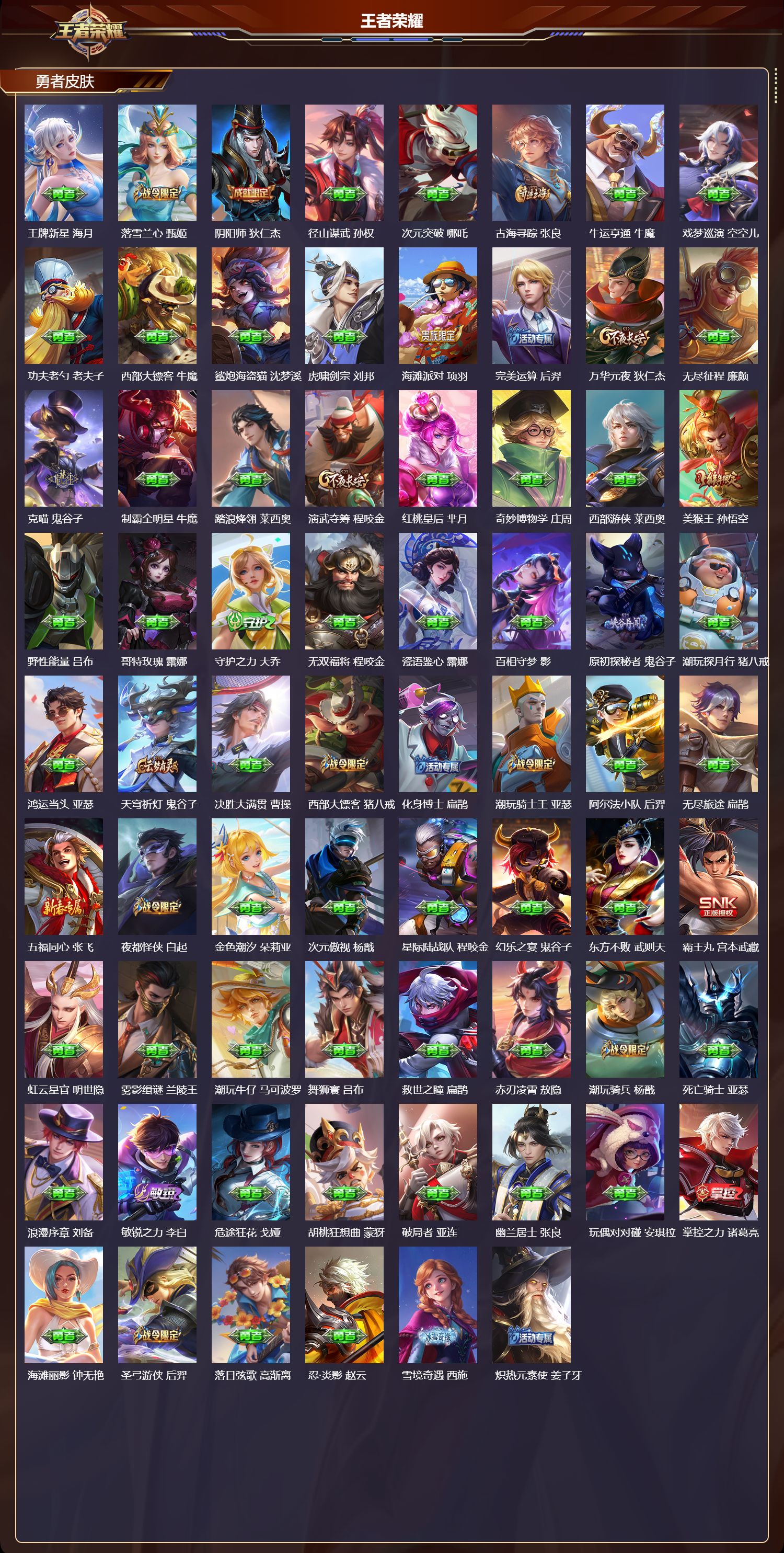 WZMK4296816王者荣耀账号详情图5