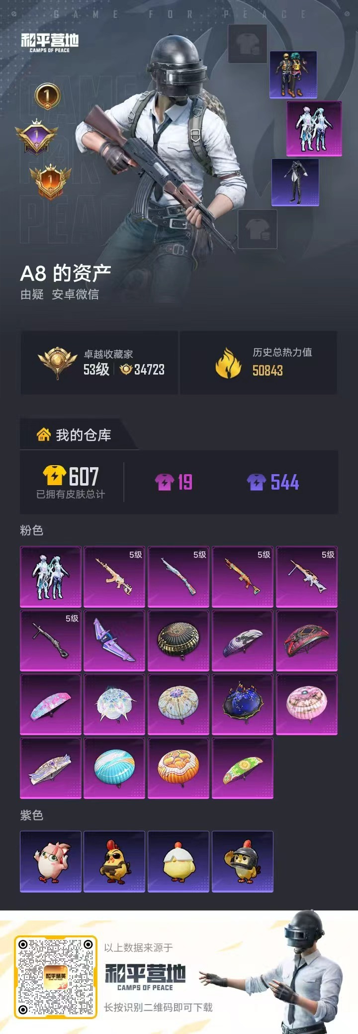 HPCMW4183946和平精英账号详情图1