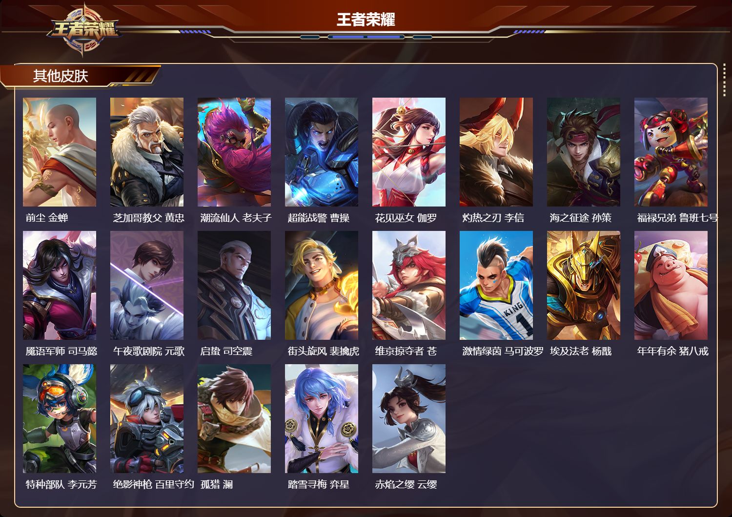 WZMK4296045王者荣耀账号详情图3