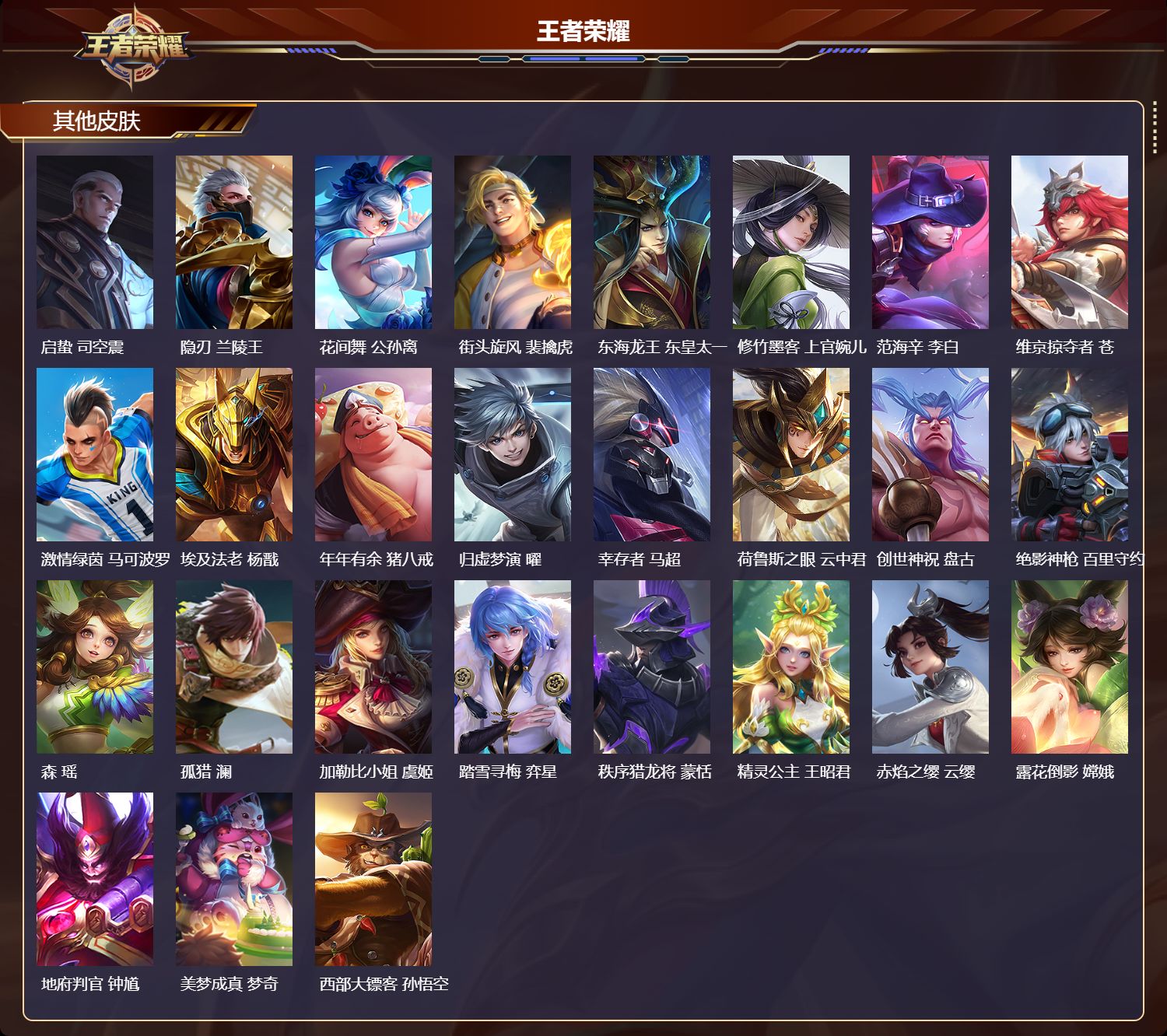 WZMK4295950王者荣耀账号详情图5