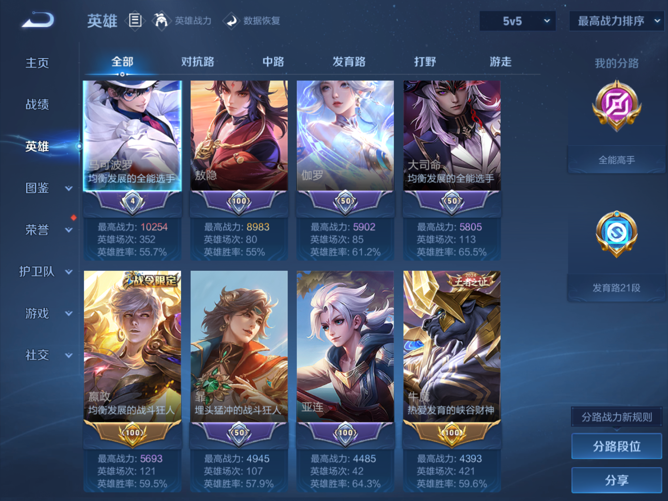 WZCMW4320957王者荣耀账号详情图2