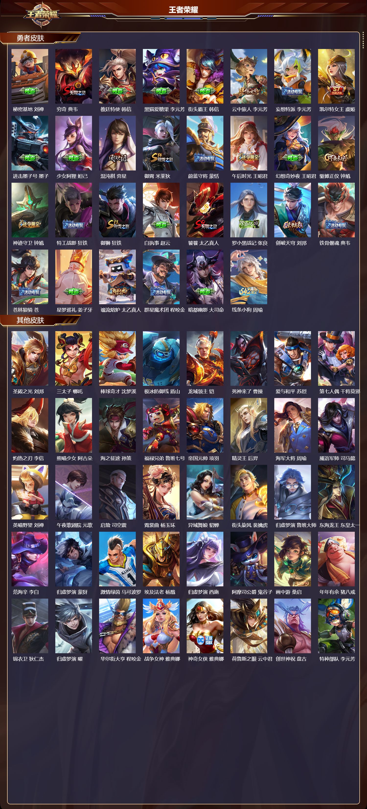 WZMK4302065王者荣耀账号详情图4