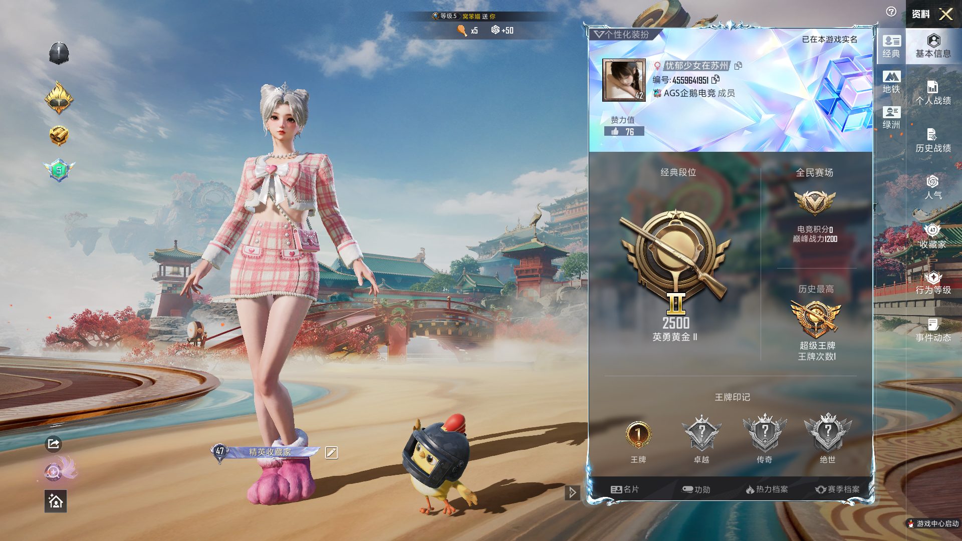 HPCMW4183898和平精英账号详情图2