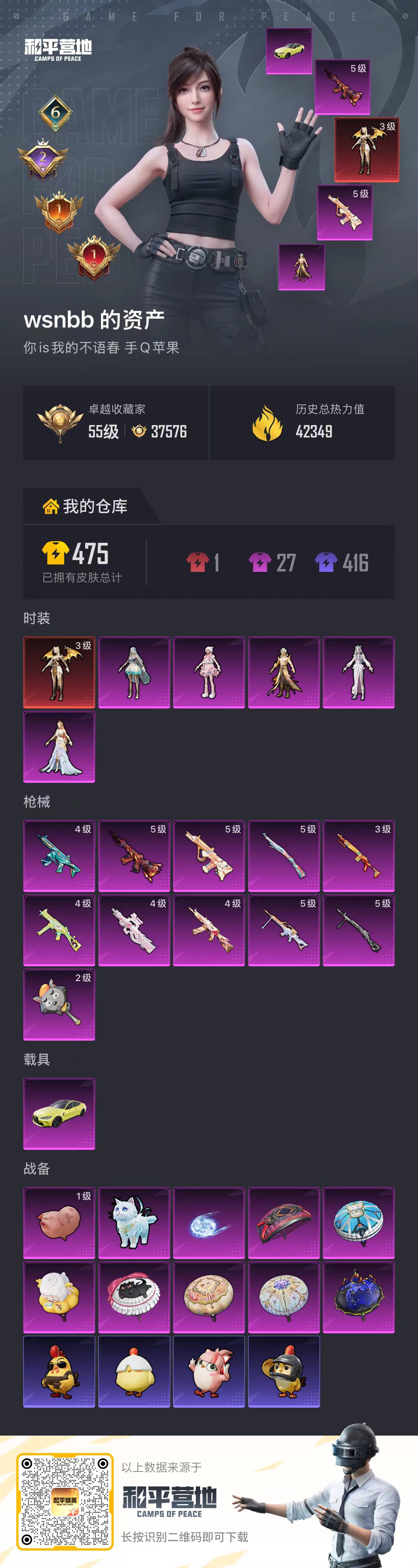 HPCMW4183951和平精英账号详情图1