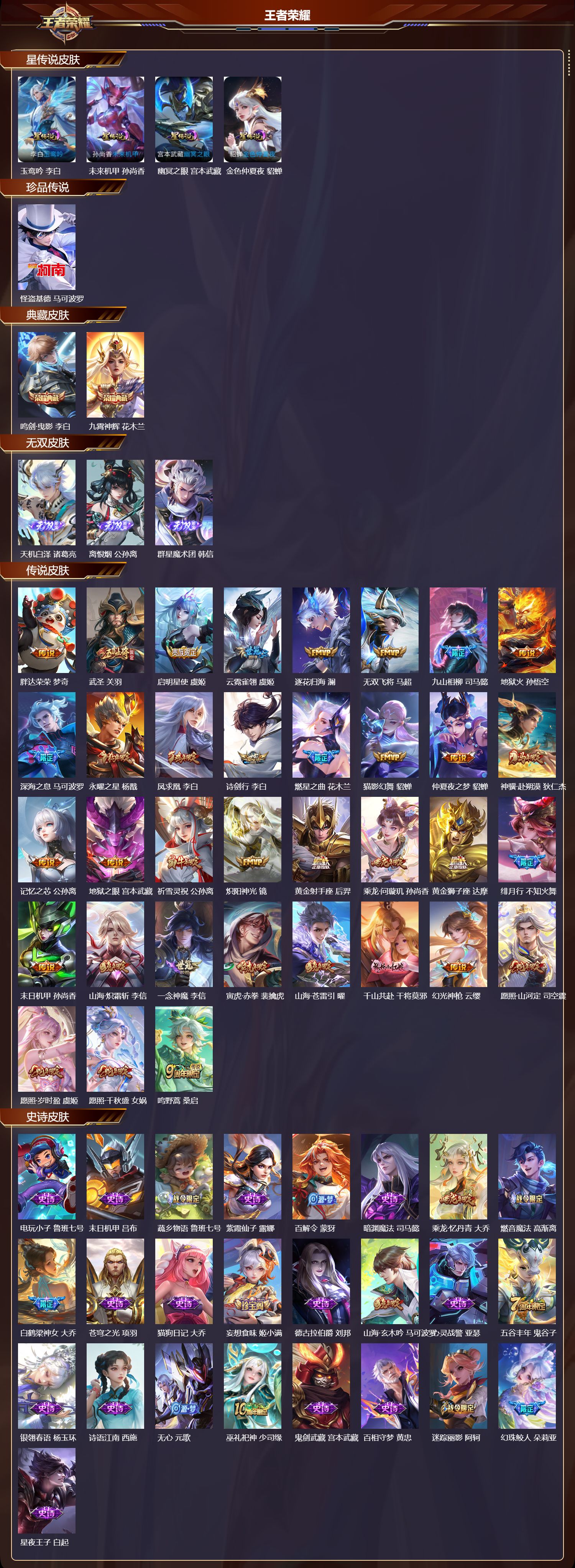 WZMK4302255王者荣耀账号详情图1 WZMK4302255王者荣耀账号详情图1