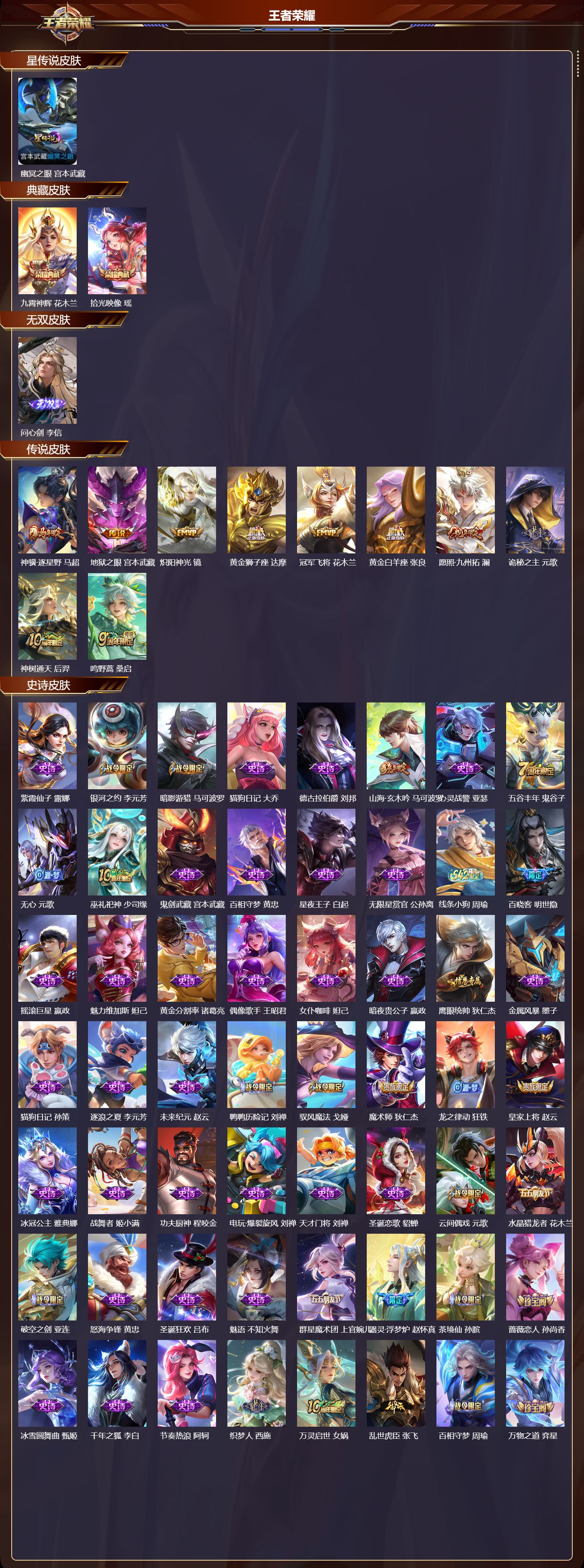 WZQM4303359王者荣耀账号详情图2 WZQM4303359王者荣耀账号详情图2